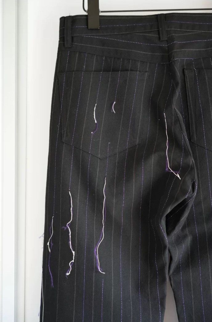 Yohji Yamamoto Yohji Yamamoto 03aw Broken Stripe Pants 2412-Nextarrow Size US 28 / EU 44 - 5 Thumbnail