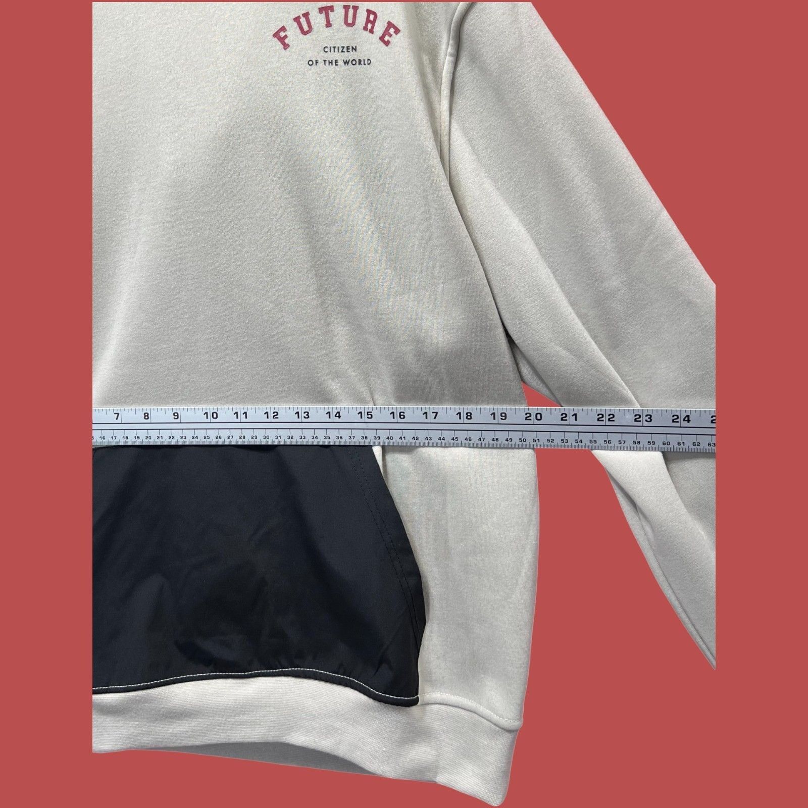 rue21 Rue 21 - Men's Long Sleeve Hooded Sweatshirt - Beige - Mediu Size US M / EU 48-50 / 2 - 3 Thumbnail