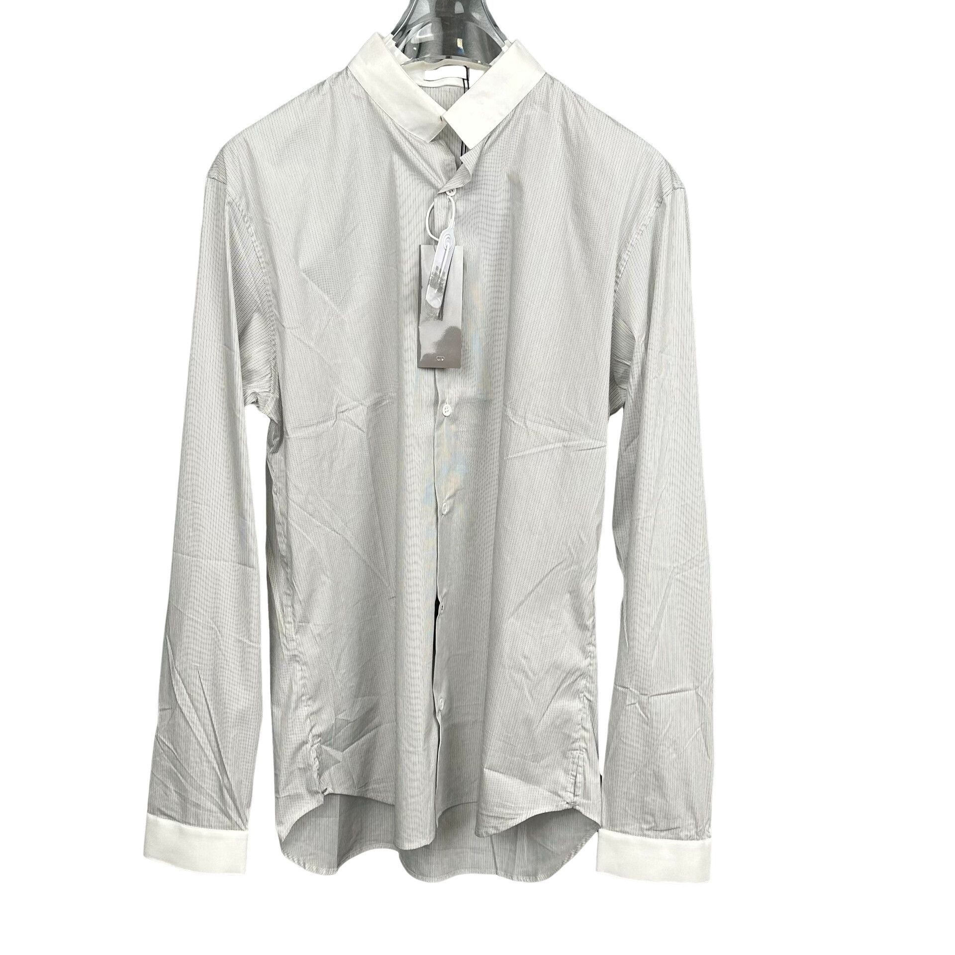 Dior Dior Striped Cotton Blend Shirt Size L Size US L / EU 52-54 / 3 - 1 Thumbnail