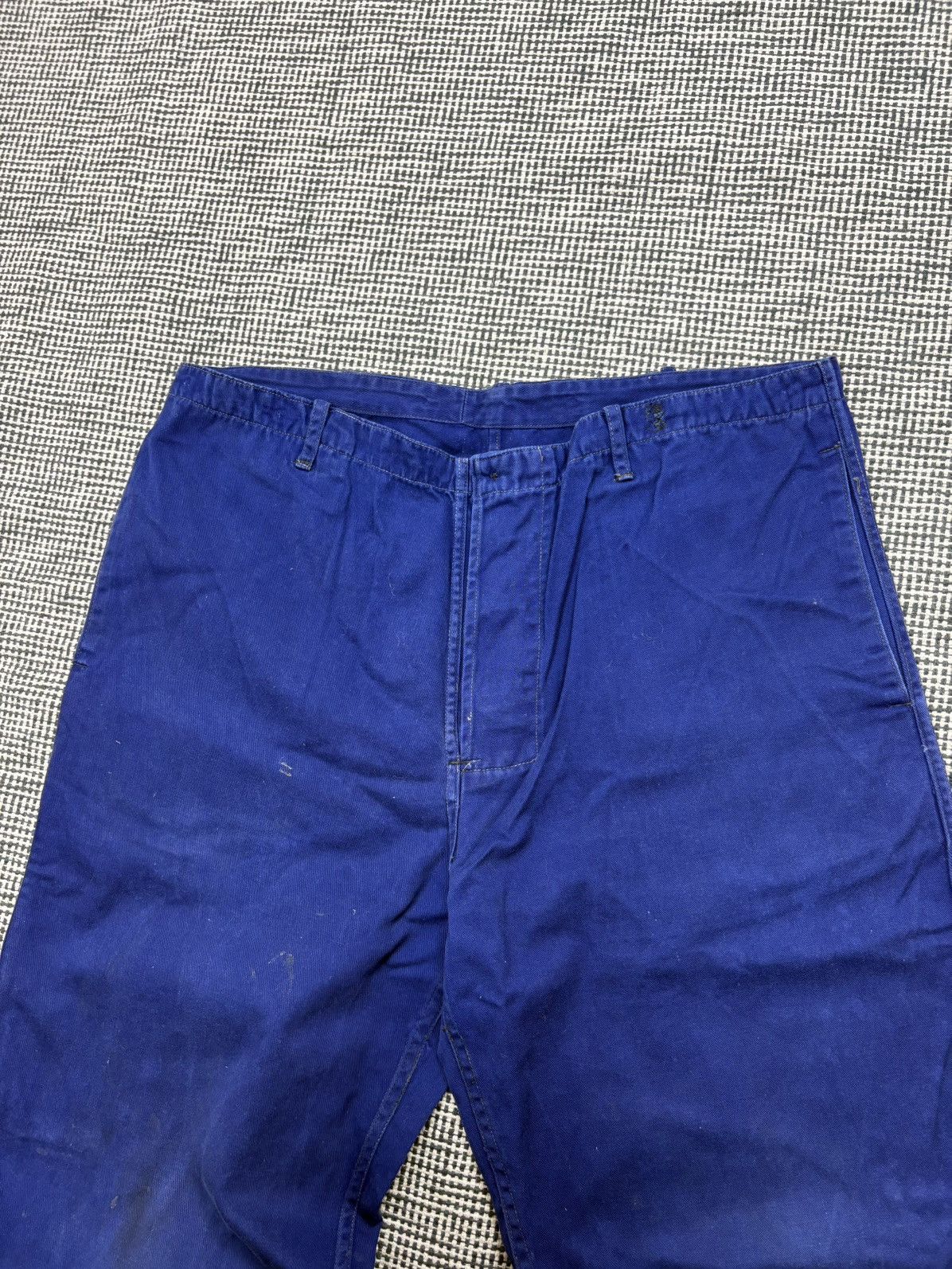 Le Laboureur 70s French chore work utility pants vintage blue Size US 32 / EU 48 - 5 Thumbnail