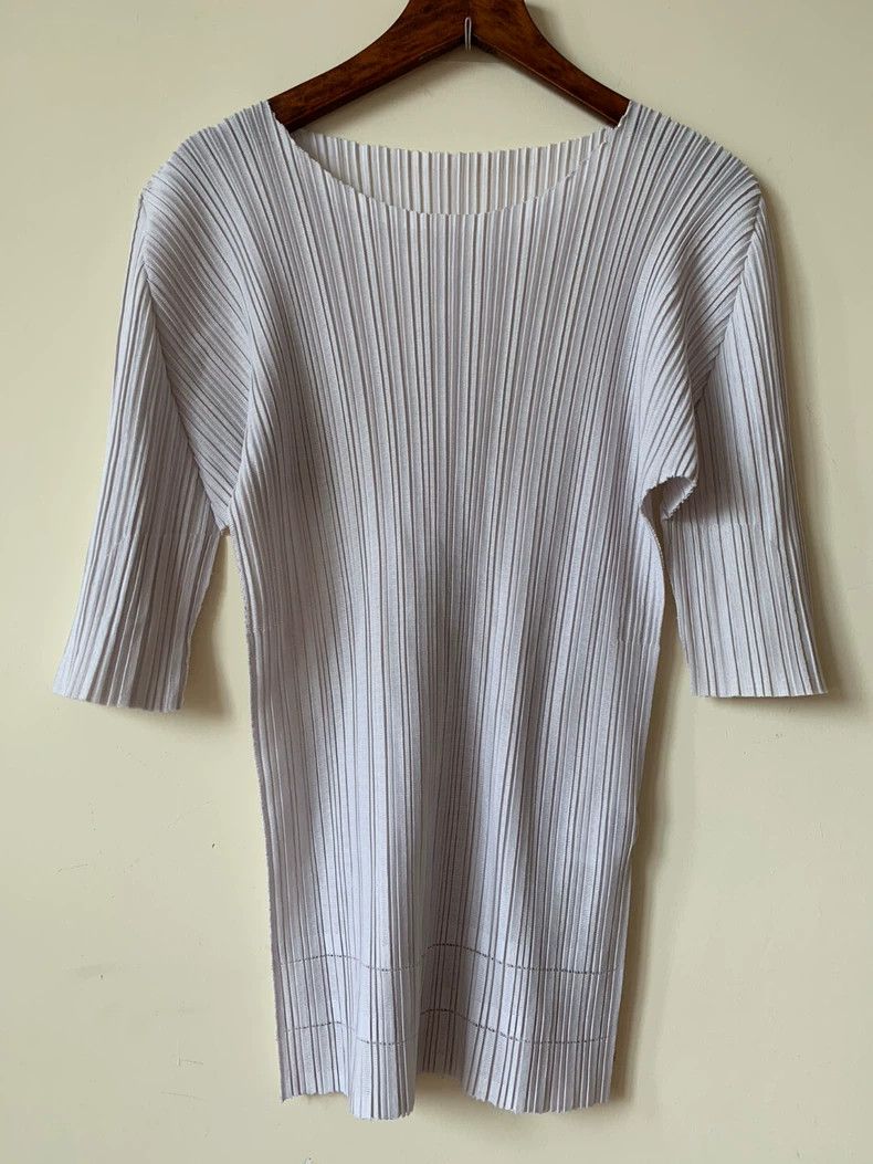 Issey Miyake Issey Miyake size:3 Light grey short-sleeved T-shirt for t Size XS / US 0-2 / IT 36-38 - 1 Thumbnail