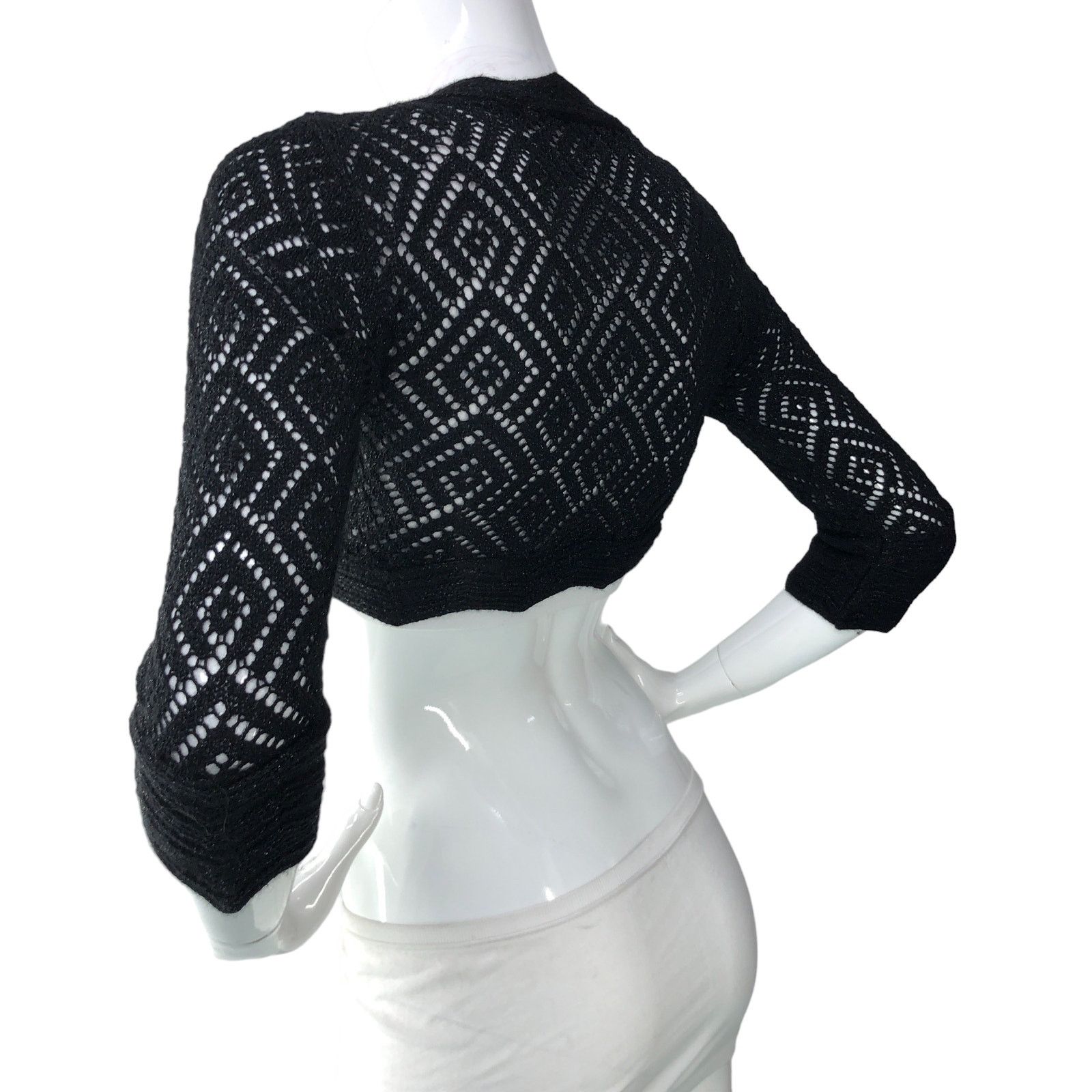 Diane von Furstenberg Diane Von Furstenberg Size P US XS Shrug Top Wool Knit Tie Size XS / US 0-2 / IT 36-38 - 5 Thumbnail