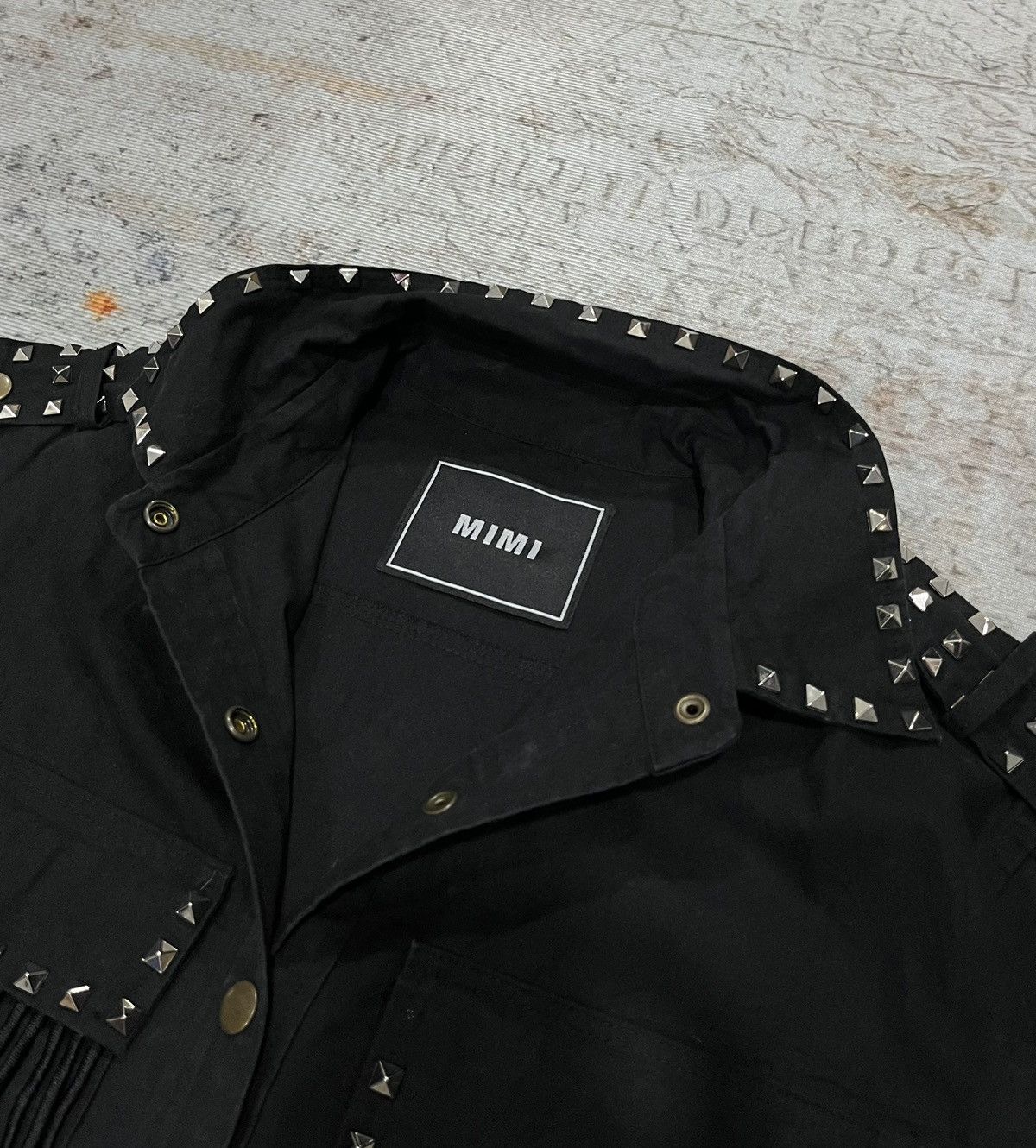 Japanese Brand MIMI Gothic Punk Fringe Snap Button Size US L / EU 52-54 / 3 - 6 Thumbnail
