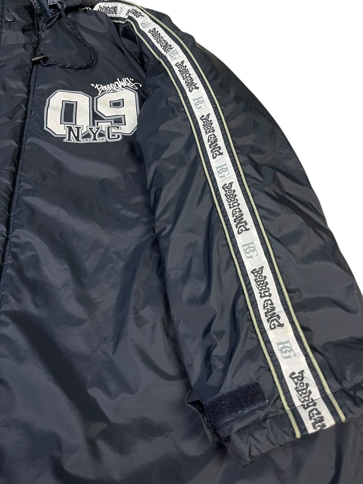 JNCO × Rap Tees Bobby Gang Hip Hop Promo Baggy Long Jacket Sherpa Lined Size US L / EU 52-54 / 3 - 6 Thumbnail
