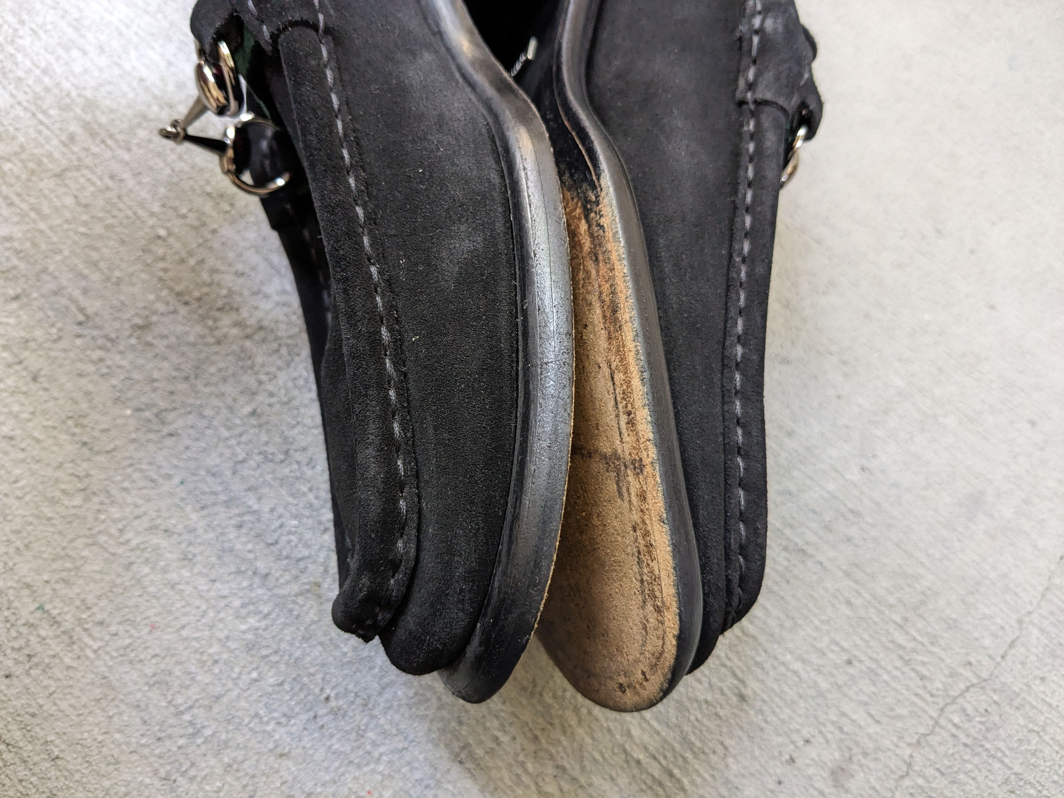 Gucci Gucci Horsebit Loafers Black Suede 10 Italy Slip On Snaffle Size US 10 / EU 43 - 9 Thumbnail
