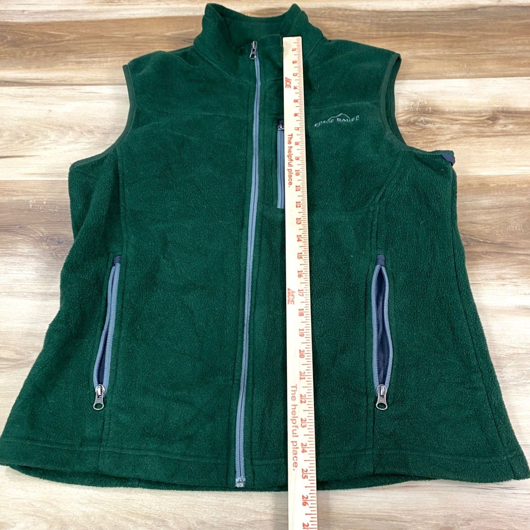 Eddie Bauer Eddie Bauer Vest Mens M Fleece Full Zip Pockets Green Outdoor Casual Heritage Quilted Mid-Length Size US M / EU 48-50 / 2 - 6 Thumbnail