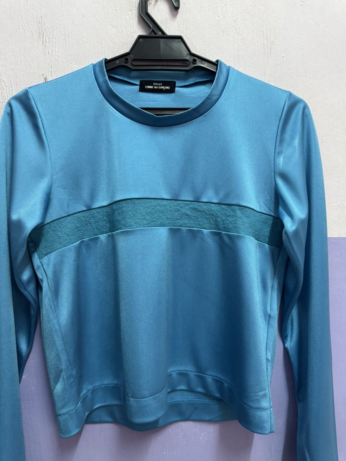 Tricot Comme des Garcons Vintage 90s Comme Des Garcons Crop Top Long Sleeve Size S / US 4 / IT 40 - 4 Thumbnail