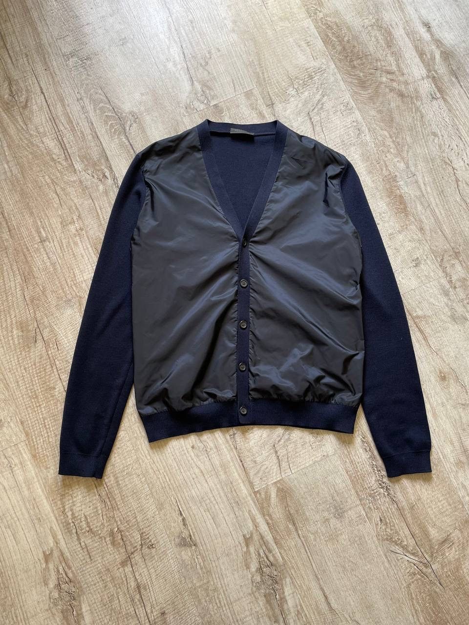 Prada Wool Cardigan Prada Nylon Size US L / EU 52-54 / 3 - 5 Thumbnail