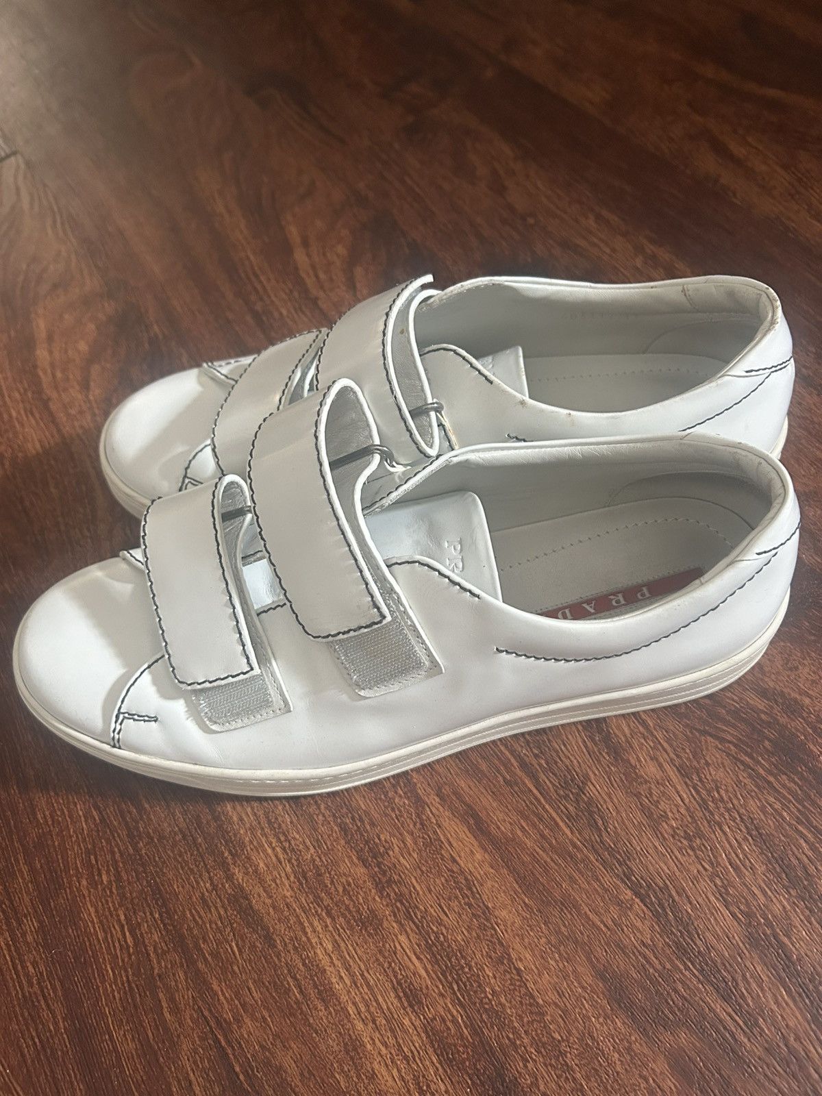 Prada Prada casual leather shoes strap Size US 12 / EU 45 - 1 Thumbnail