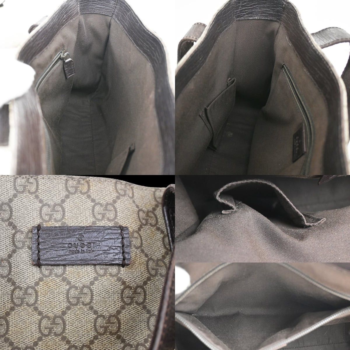Gucci Gucci GG Coated Canvas Belted Tote Brown Size ONE SIZE - 5 Thumbnail