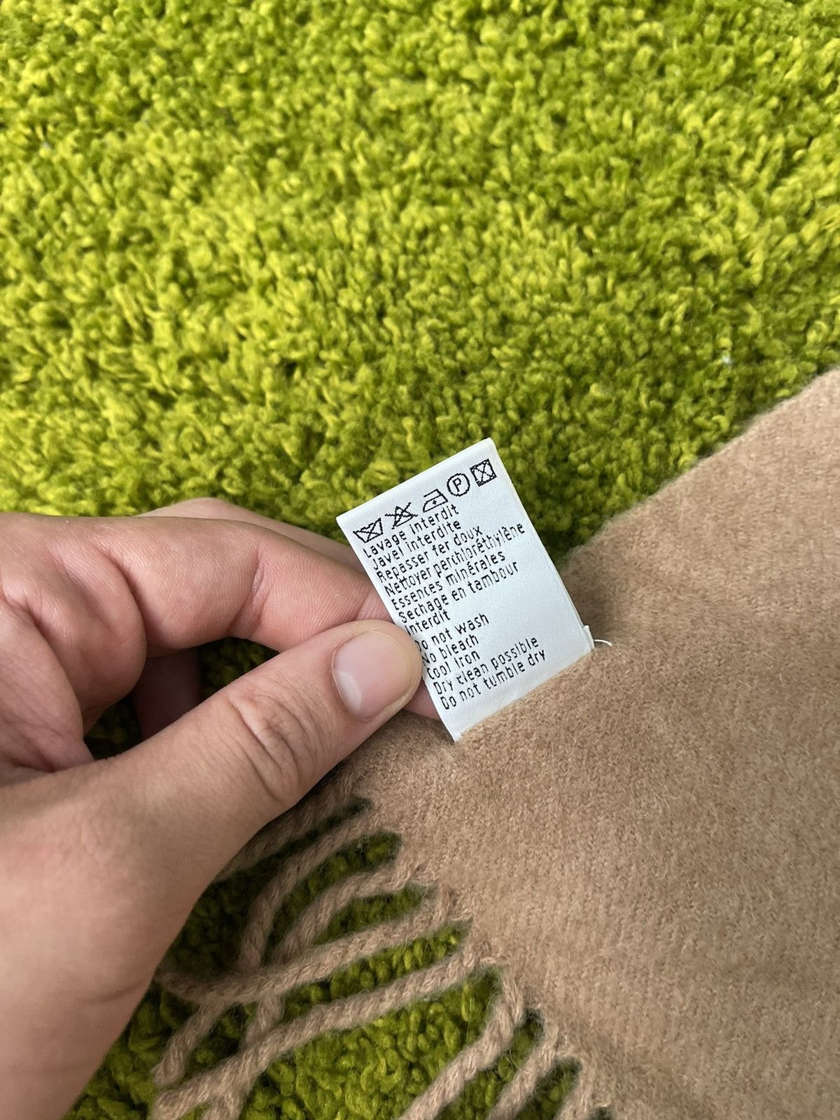 Designer × Lacoste 🐊 Lacoste 100% camel hair scarf Size ONE SIZE - 4 Thumbnail