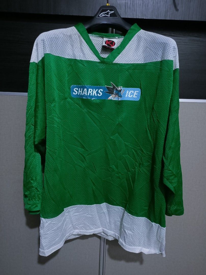 NHL × Vintage Vintage san jose sharks green jersey Size US L / EU 52-54 / 3 - 1 Thumbnail