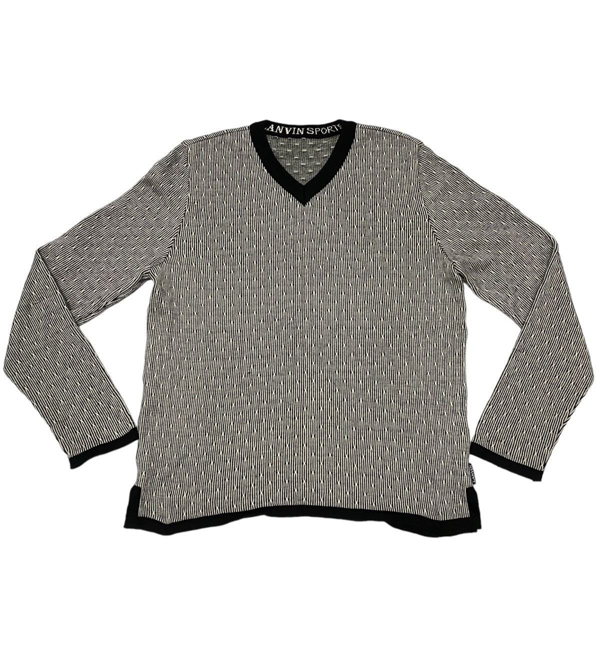 Aran Isles Knitwear × Lanvin Lanvin Sport V-Neck Knitwear Sweater (C2) Size US M / EU 48-50 / 2 - 1 Thumbnail