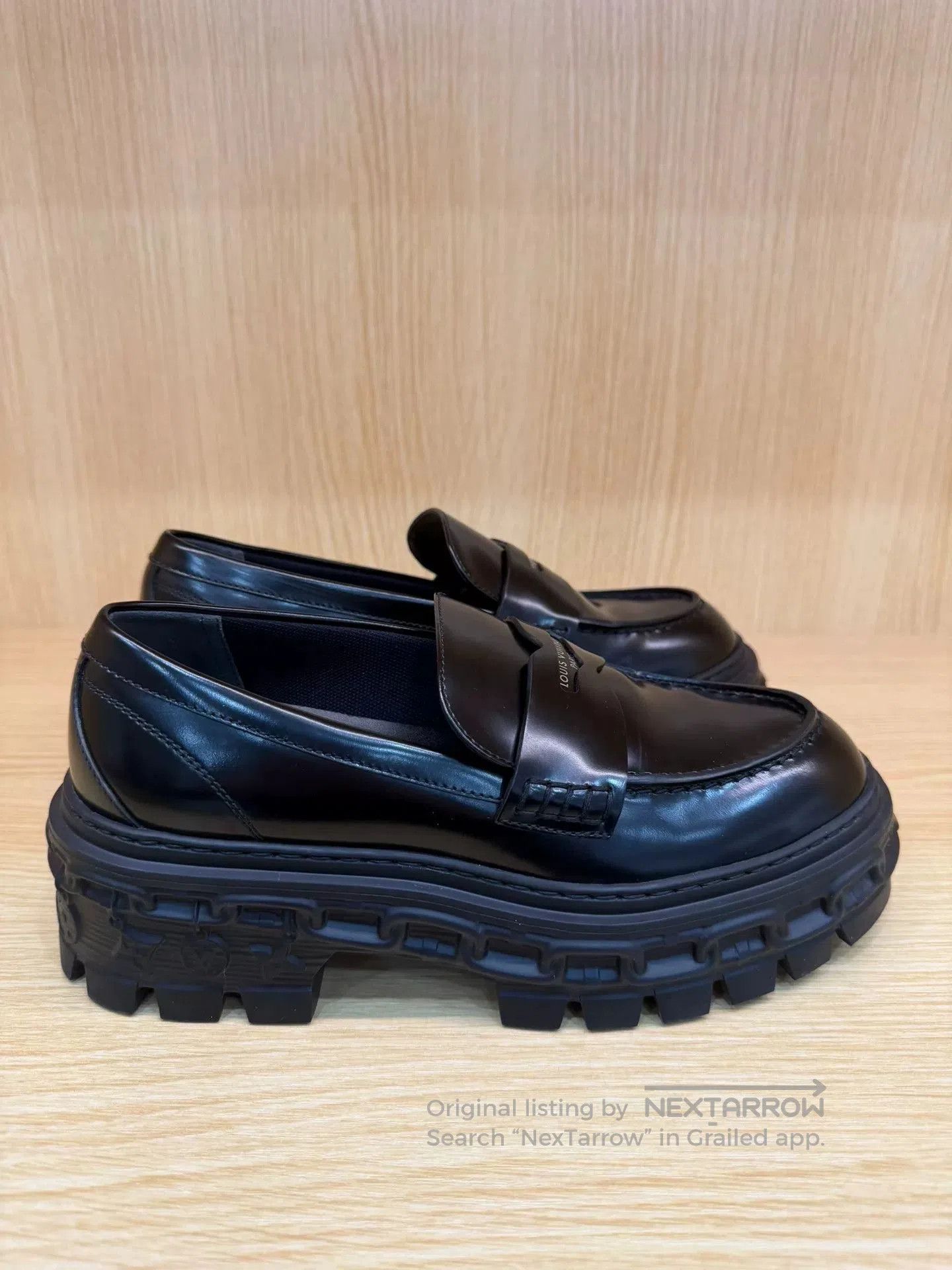 Louis Vuitton LV Record Embossed Loafers. Size US 5 / IT 35 - 3 Thumbnail