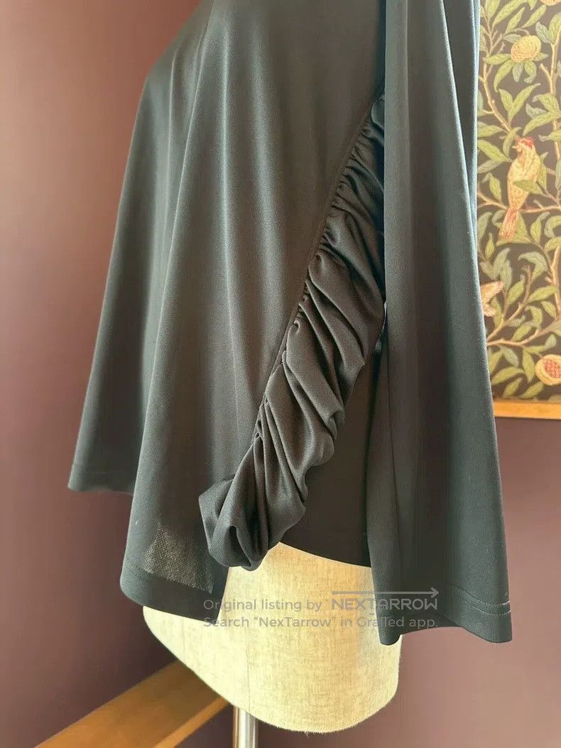 Comme des Garcons Comme Des Garcons Black pleated long sleeve top Size M / US 6-8 / IT 42-44 - 4 Thumbnail