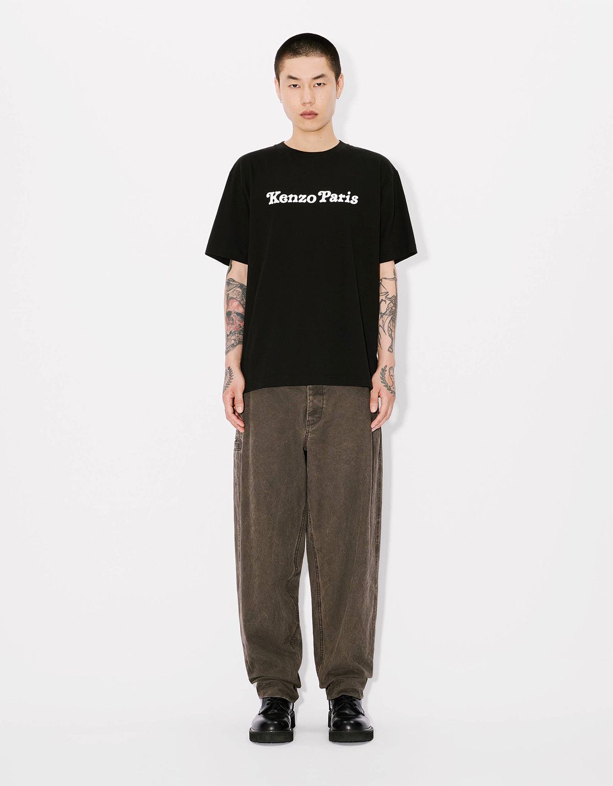 Kenzo Kenzo Verdy Market Genderless Oversized Black T-Shirt Size US S / EU 44-46 / 1 - 5 Thumbnail