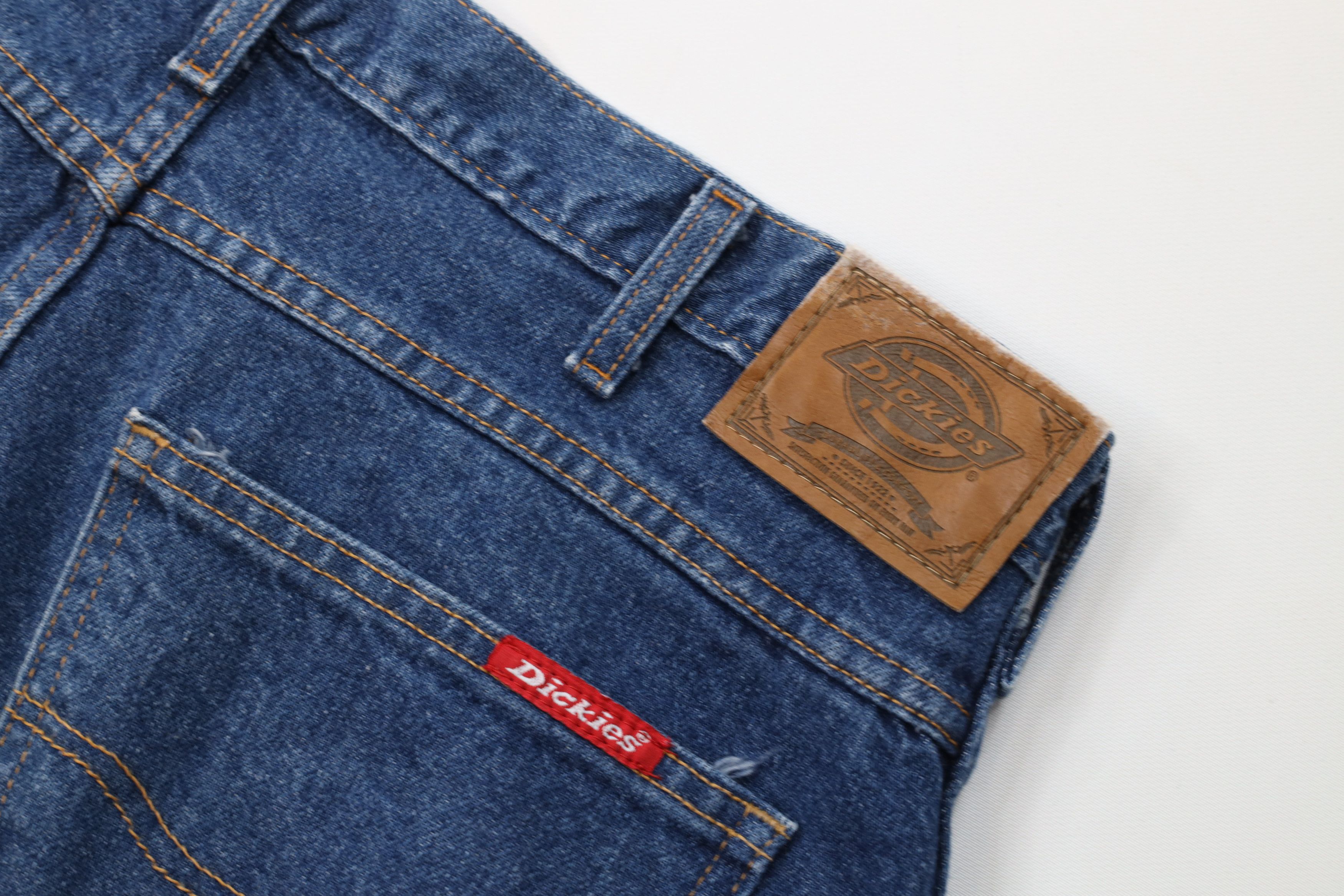 Dickies Vintage 90s Dickies Straight Leg Denim Jeans Blue Cotton Size US 34 / EU 50 - 13 Thumbnail