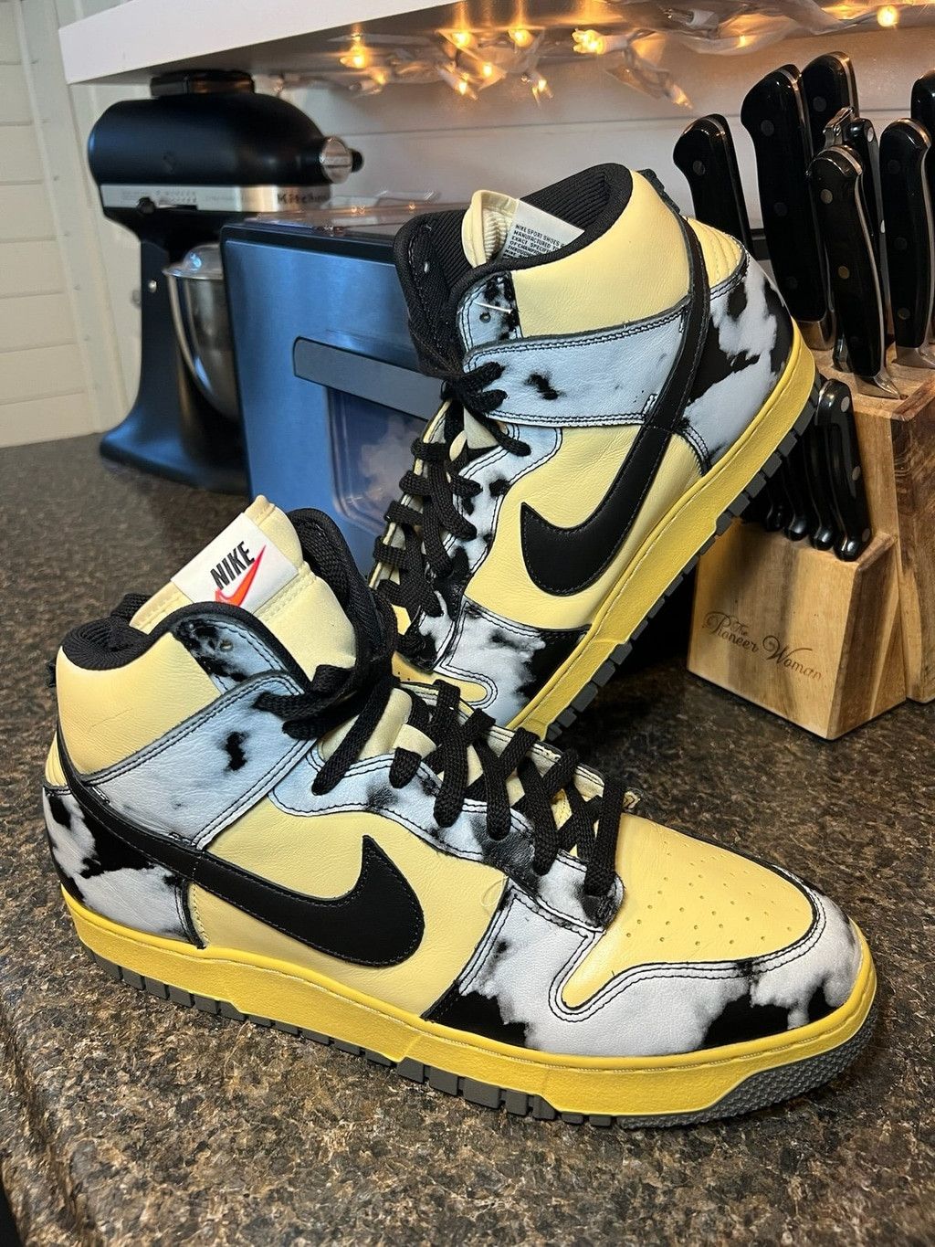 Nike Nike Dunk High 1985 SP "Black Acid Wash" Sneakers Size US 13 / EU 46 - 1 Thumbnail