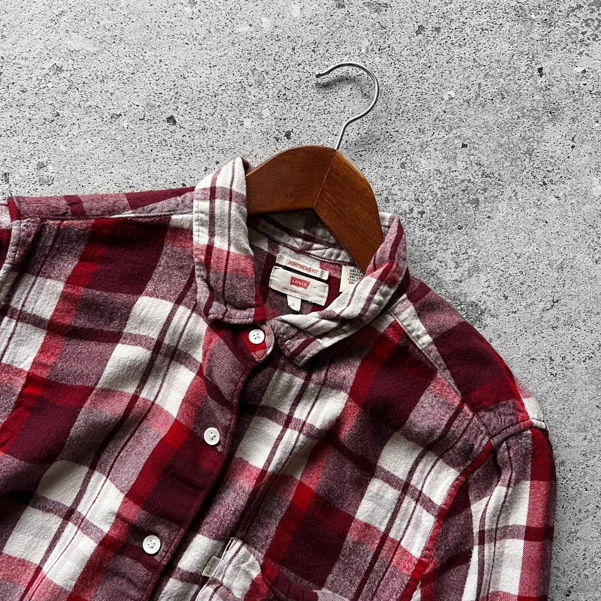 Designer × Levi's Levis Women Sidney Pocket Boyfriend Long Sleeve Button Shirt Size M / US 6-8 / IT 42-44 - 7 Thumbnail