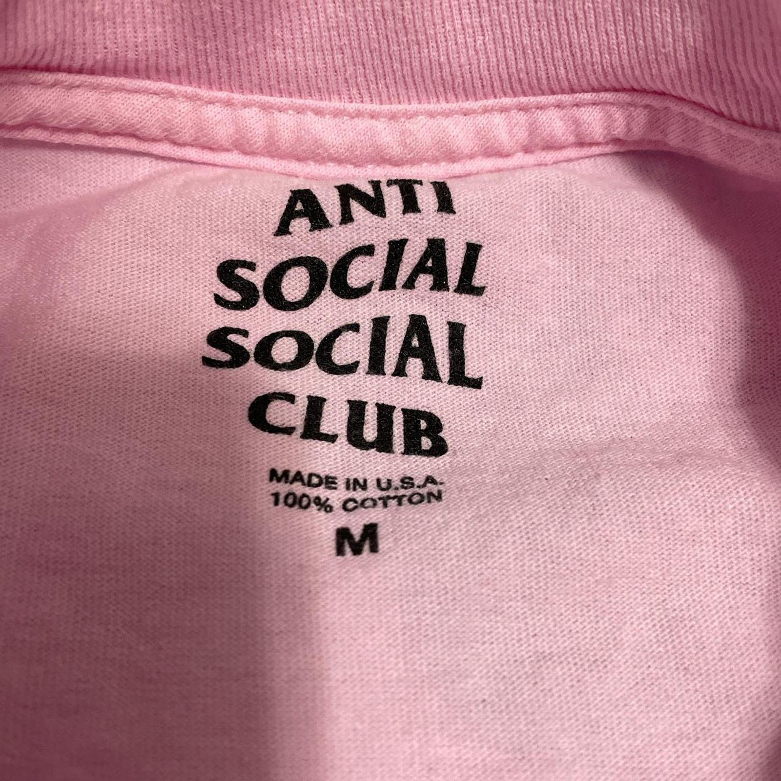 Anti Social Social Club Streetwear Anti Social Social Club Pink Tee Size US M / EU 48-50 / 2 - 4 Thumbnail
