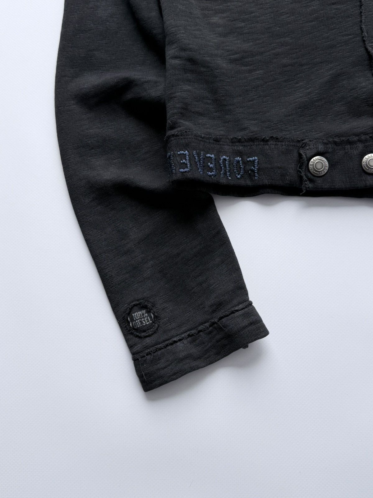 Diesel 2000s Avant Garde Diesel Asymmetrical Cropped Top Sweatshirt Size M / US 6-8 / IT 42-44 - 6 Thumbnail
