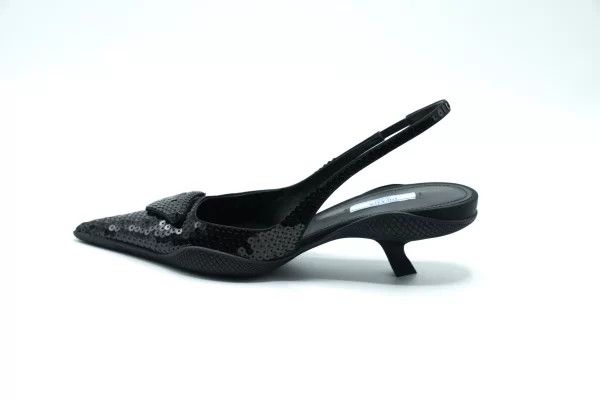 Prada o1w1db11124 High Heel Slingbacks in Black Size US 6 / IT 36 - 5 Thumbnail