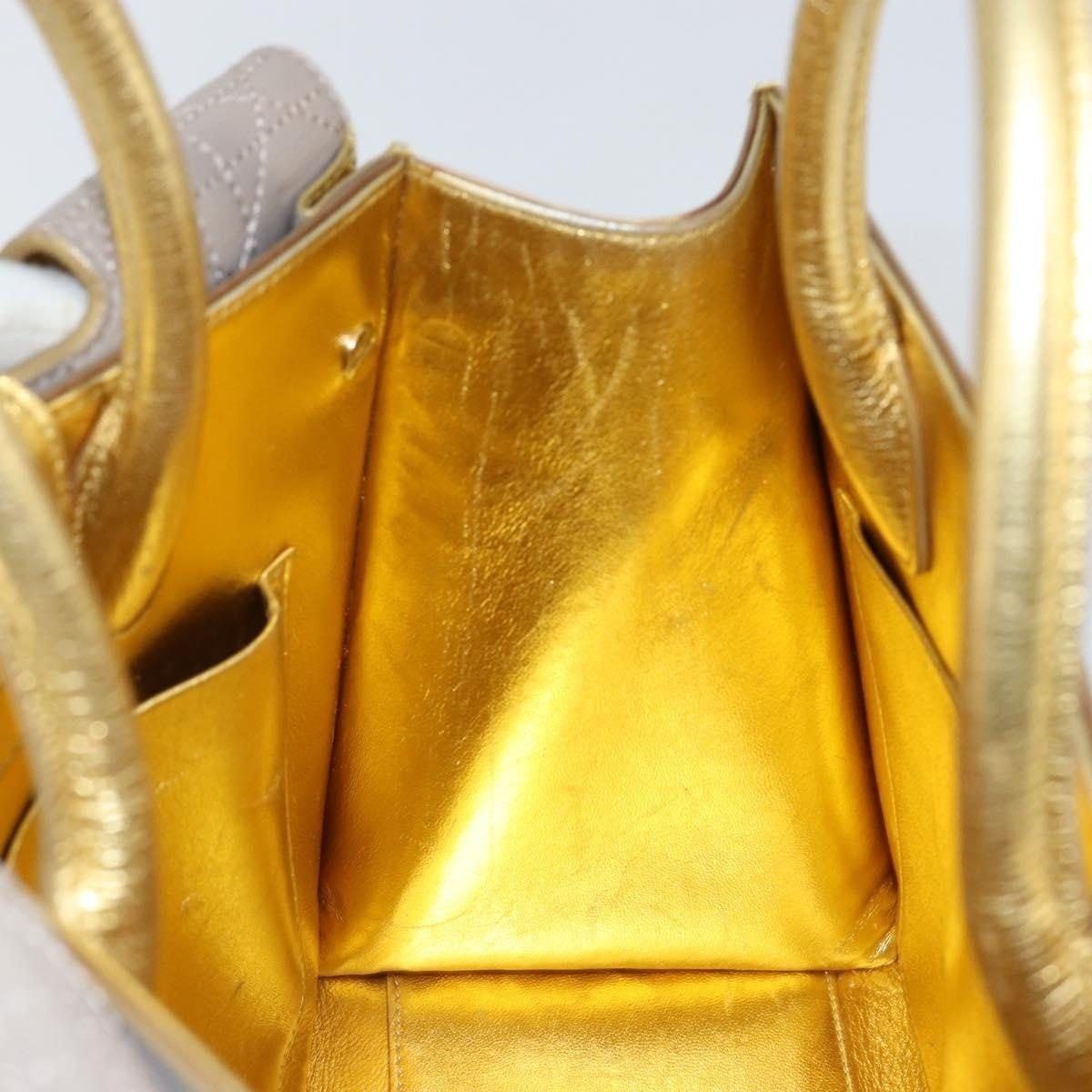 Dior Dior Leather Handbag Gold Size ONE SIZE - 5 Thumbnail