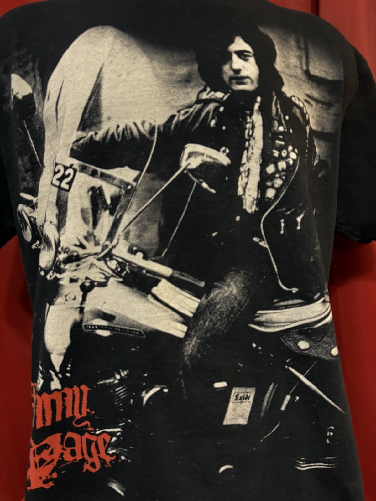 Led Zeppelin Vintage Jimmy Page Tshirt Led Zeppelin Band Tee Grail Size US XL / EU 56 / 4 - 2 Thumbnail
