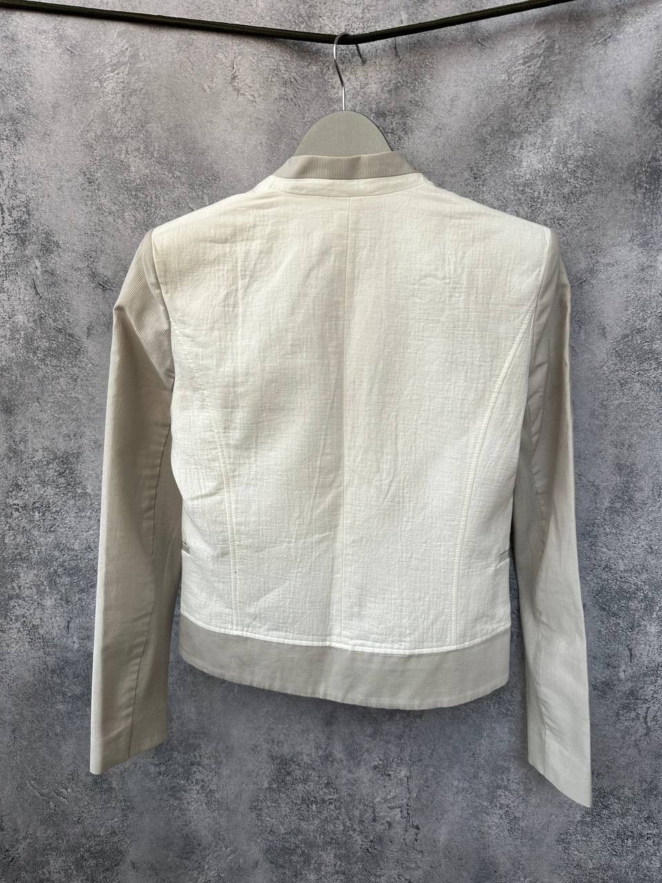 Helmut Lang × Japanese Brand Helmut Lang Textured Blazer Linen Blend One Button Jacket Size XS / US 0-2 / IT 36-38 - 3 Thumbnail