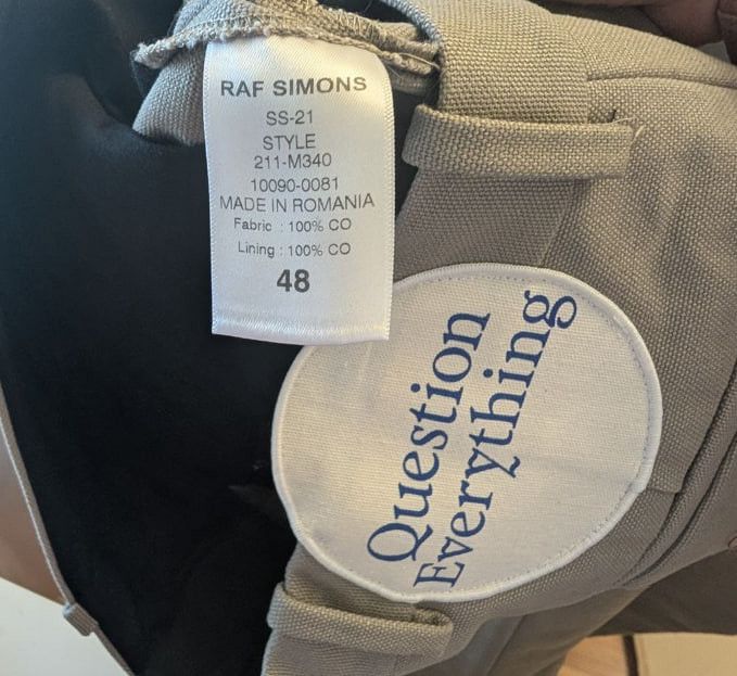 Raf Simons raf simons question everything trousers Size US 32 / EU 48 - 3 Thumbnail