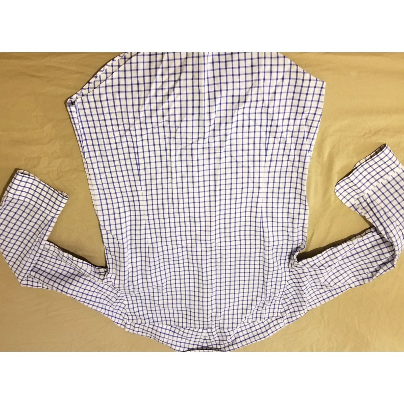 Charles Tyrwhitt Charles Tyrwhitt Dress Shirt Mens 16 35 Blue Cotton Button Size 42R - 6 Thumbnail