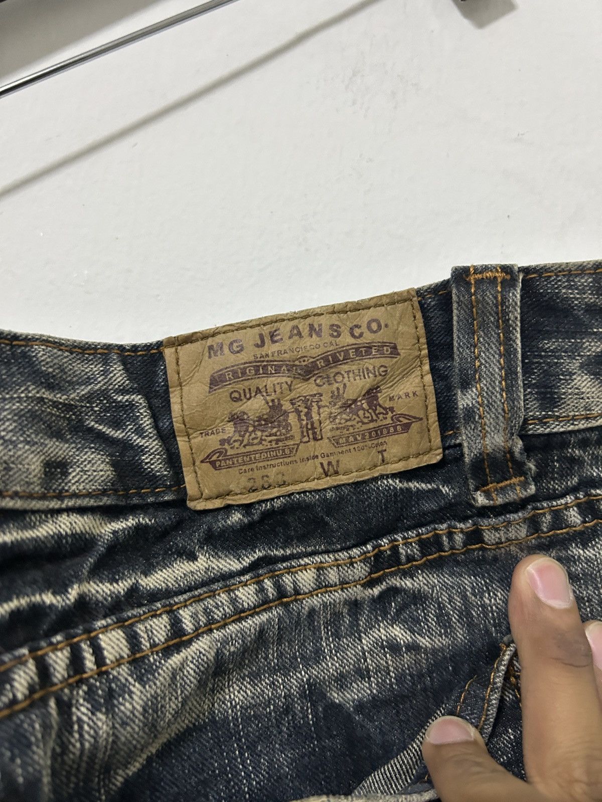 If Six Was Nine Vintage Japanese Flare Jeans Sick Acid Wash Design Size US 36 / EU 52 - 11 Thumbnail