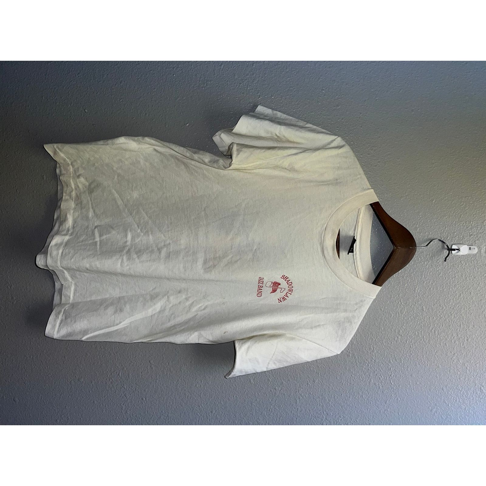 Vintage Vintage Shadowlawn Shirt Jazz Band Tee Graphic Music White M Size US M / EU 48-50 / 2 - 2 Thumbnail
