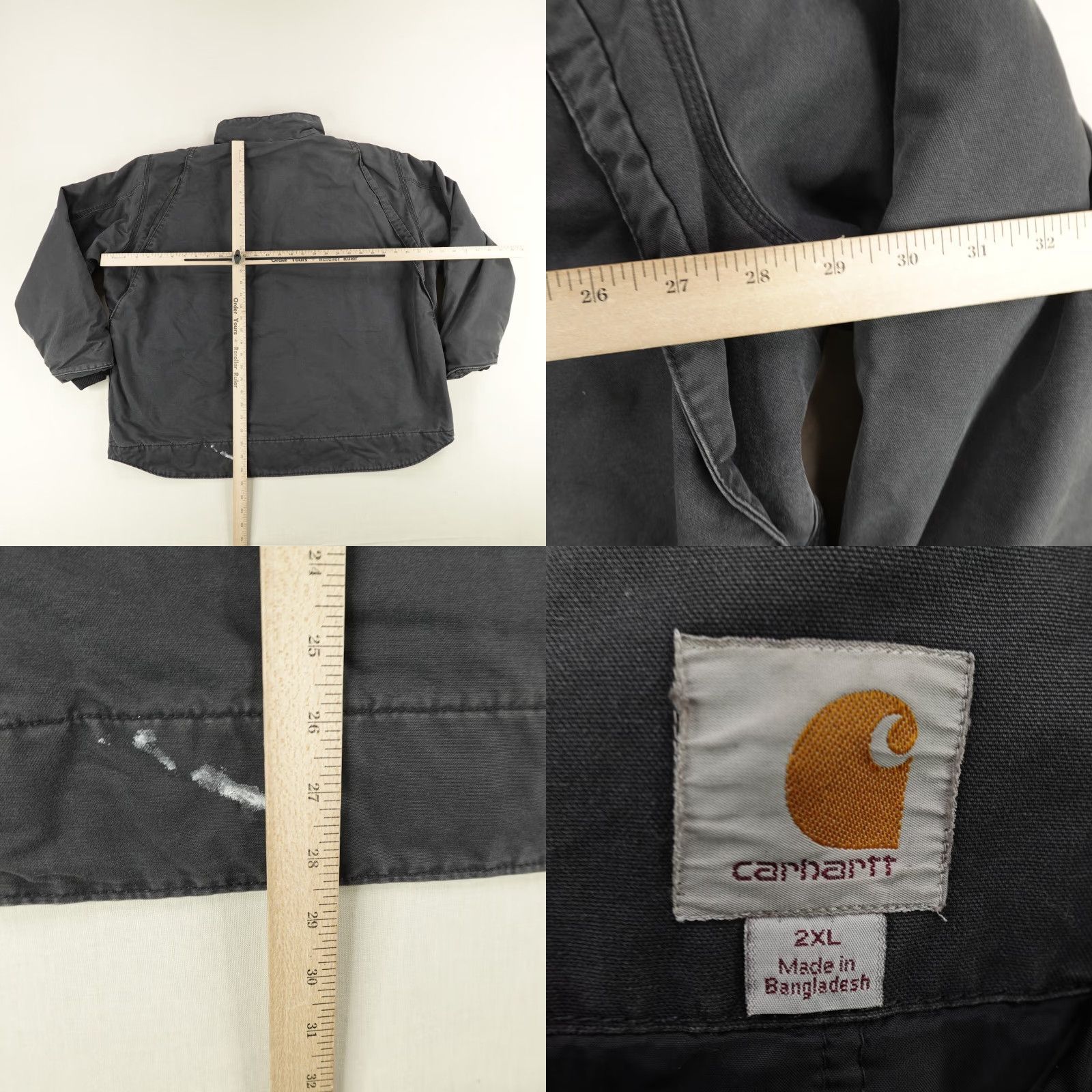 Carhartt VINTAGE Carhartt Canvas Jacket Mens XXL Casual Workwear 2XL Black Outdoor Mid-Length Size US XXL / EU 58 / 5 - 8 Thumbnail
