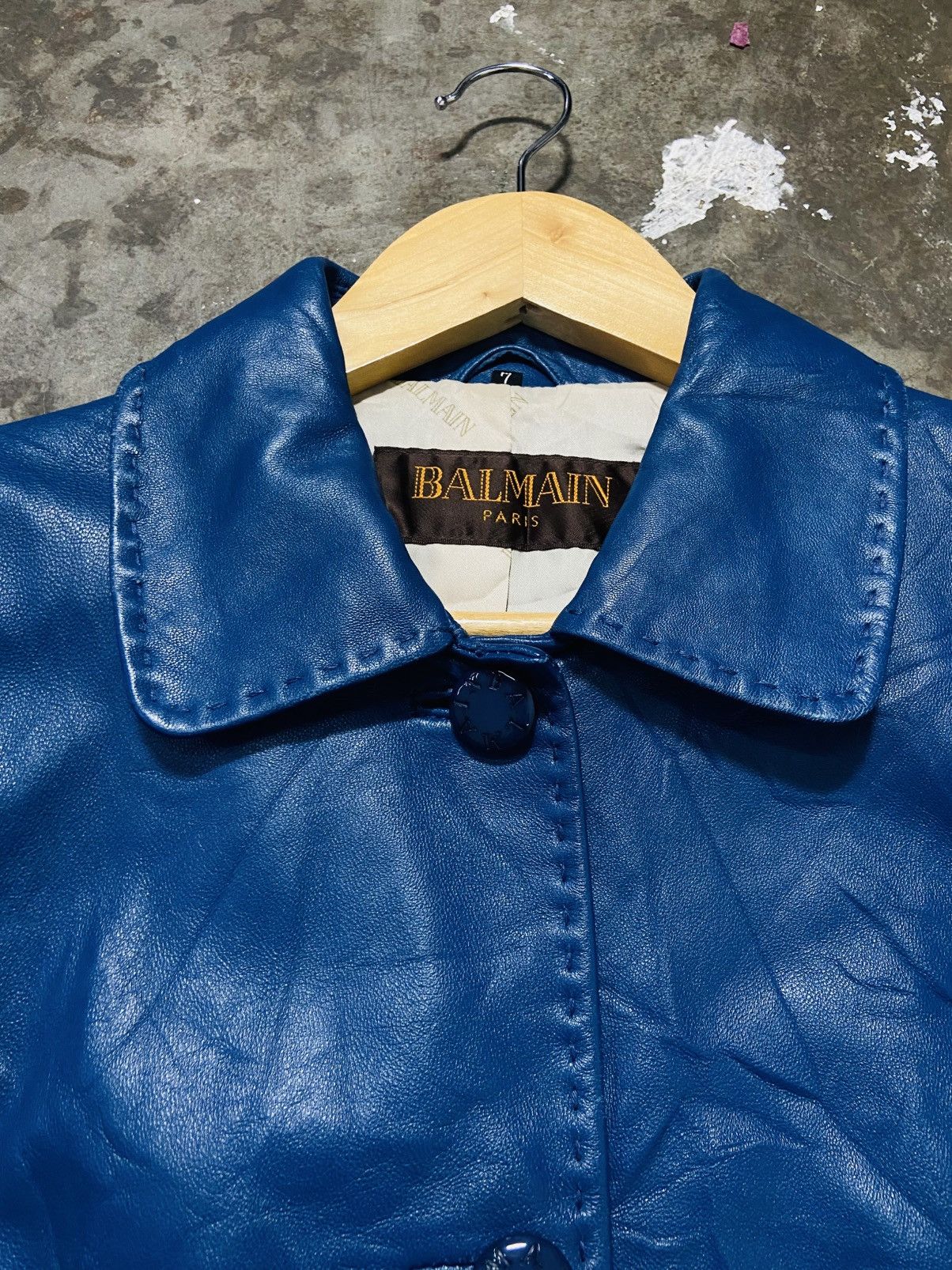 Balmain Vintage Balmain Paris Sheepskin Leather Jacket Coat Size S / US 4 / IT 40 - 13 Thumbnail