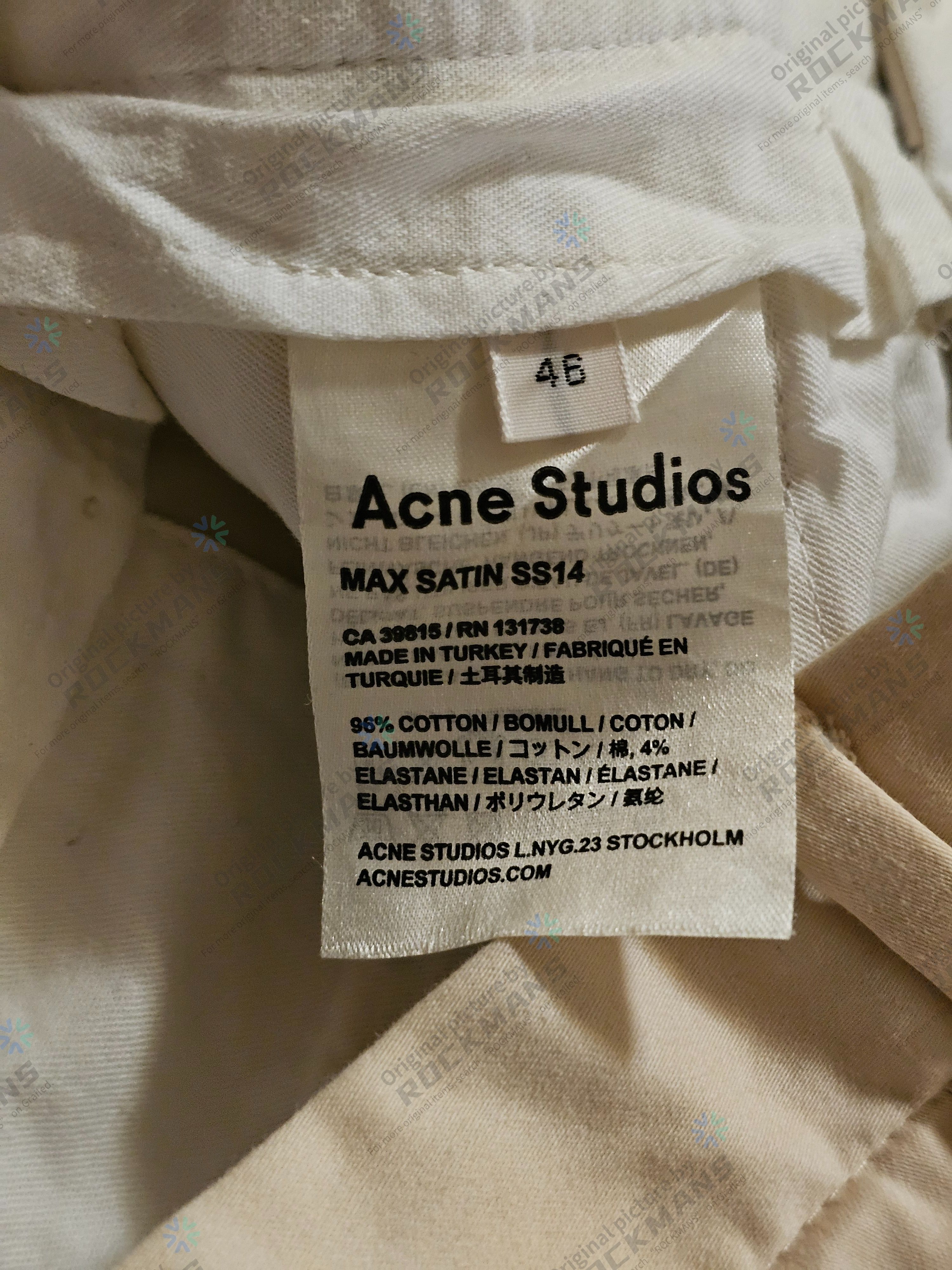 Acne Studios Acne Studios Unisex Beige Casual Pants Size 46 Size US 30 / EU 46 - 6 Thumbnail