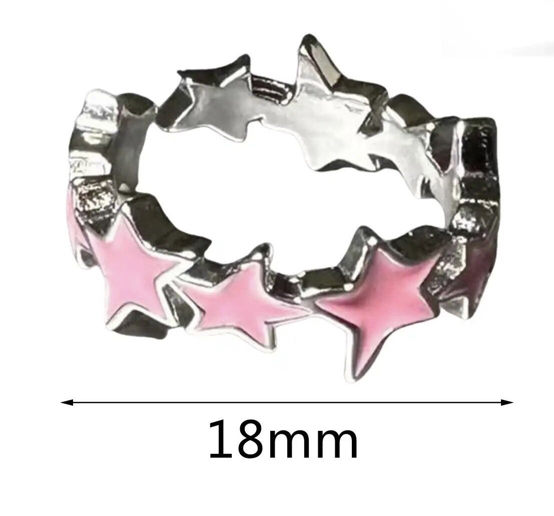 Jewelry Pink Star Ring Size ONE SIZE - 2 Thumbnail