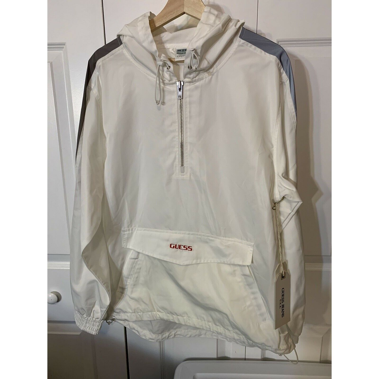 Guess Guess x Sean wotherspoon 1/4 Zip Men’s Jacket Sz M White Gra Size US M / EU 48-50 / 2 - 1 Thumbnail