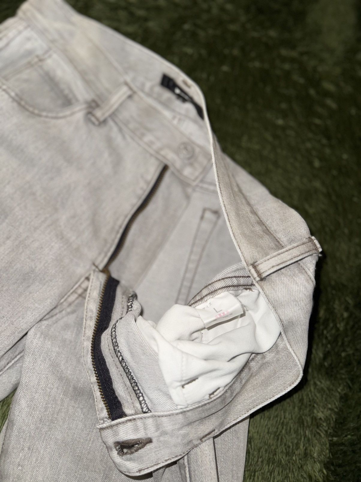 Beams Japan [L] BEAMS Japan Straight Fit Vintage Wash Denim Pants Grey Size US 32 / EU 48 - 4 Thumbnail