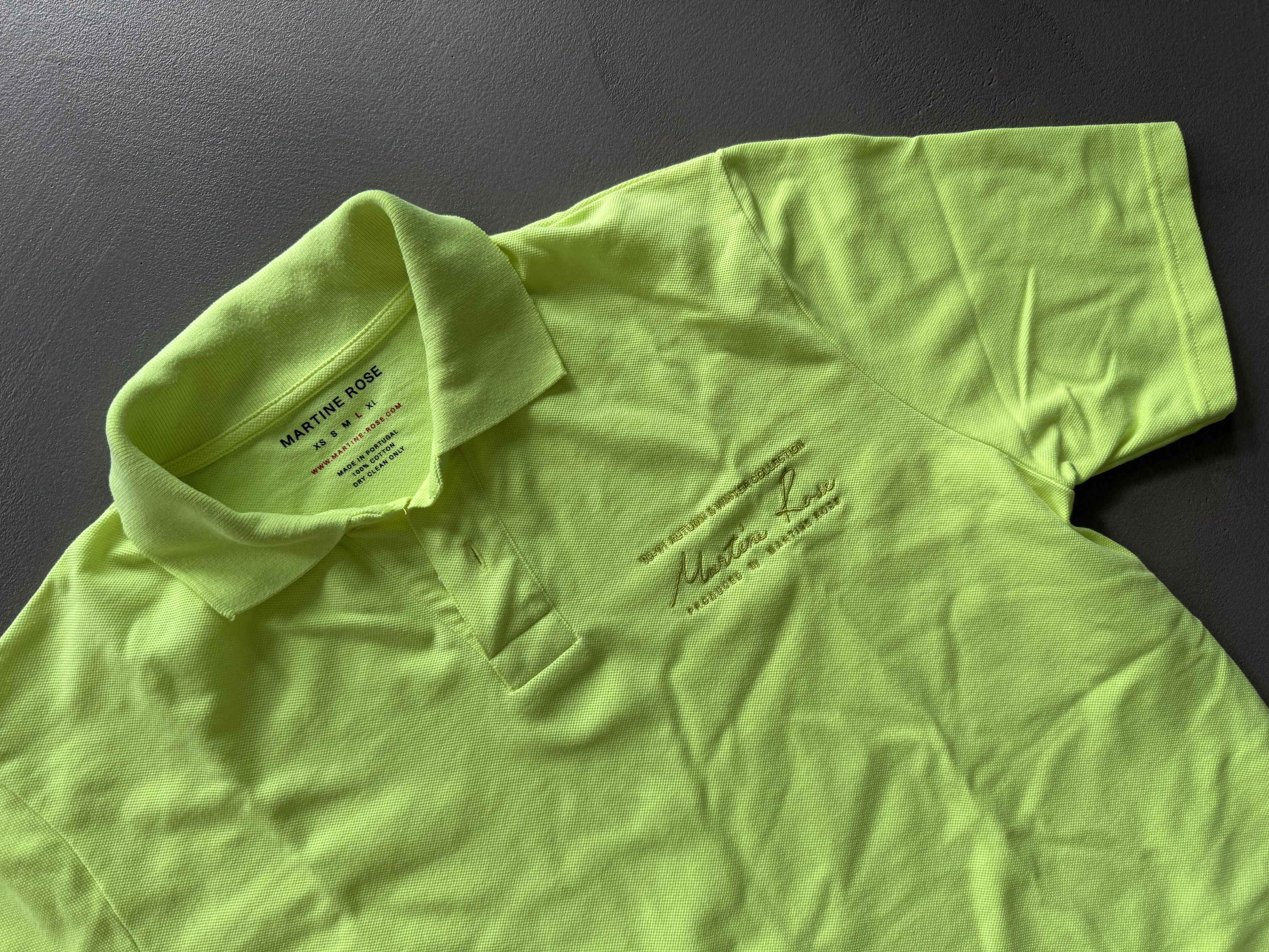 Martine Rose Martine Rose Neon Polo Shirt, Size L Size US L / EU 52-54 / 3 - 1 Thumbnail