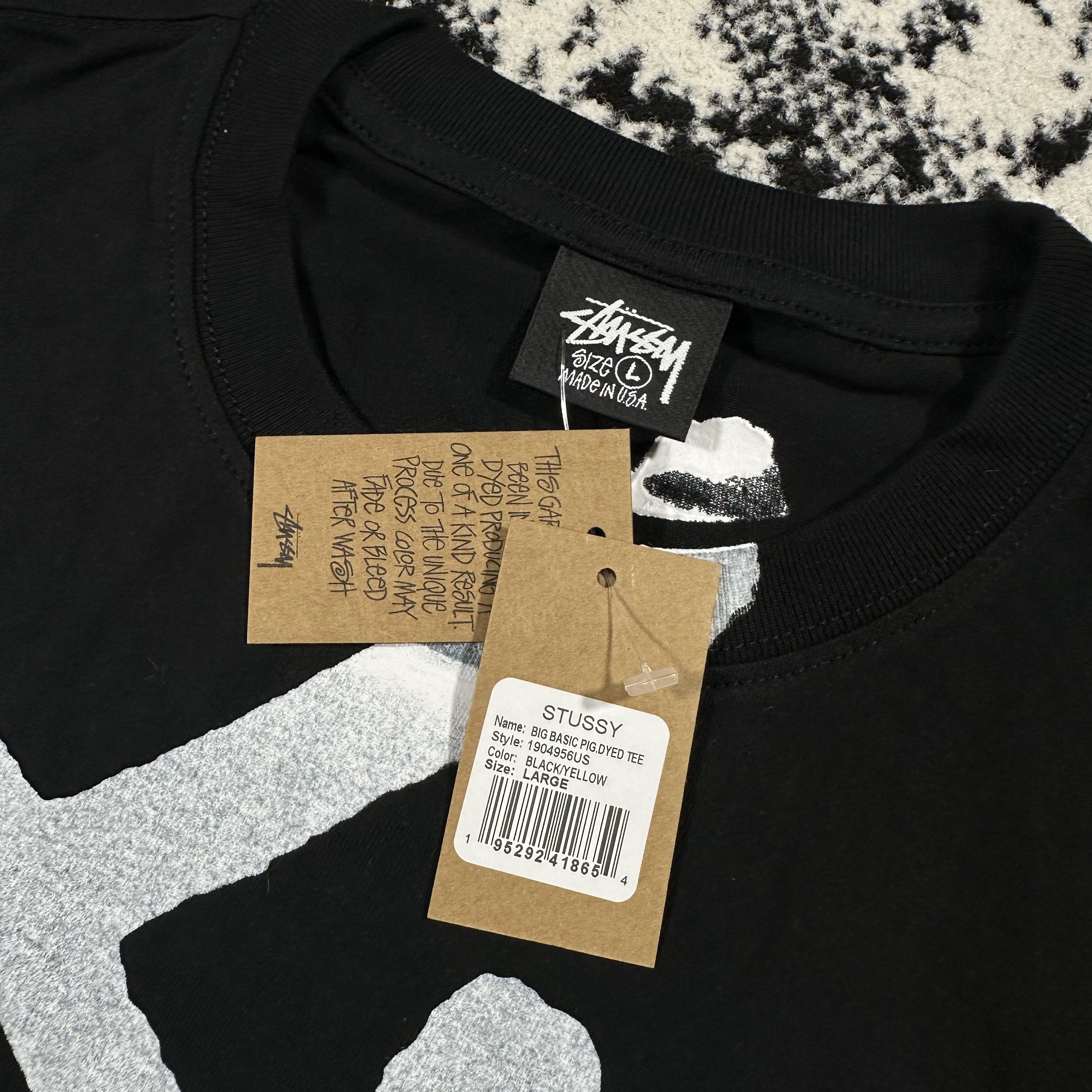 Stussy STUSSY BIG BASIC PIG DYED TEE Size US L / EU 52-54 / 3 - 4 Thumbnail