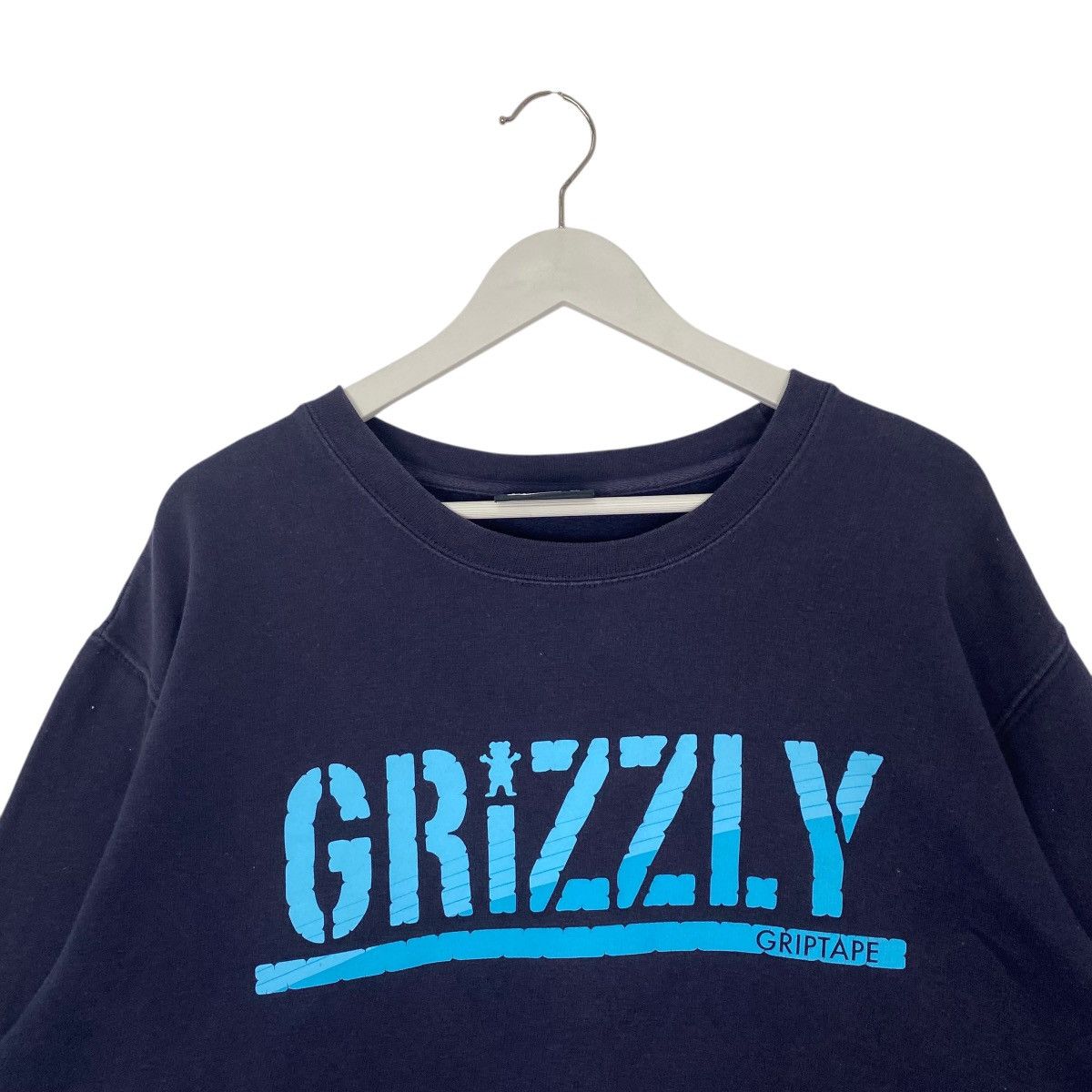 Vintage Vintage Authentic Grizzly Big Printed Crewneck NavyBlue Size US L / EU 52-54 / 3 - 4 Thumbnail