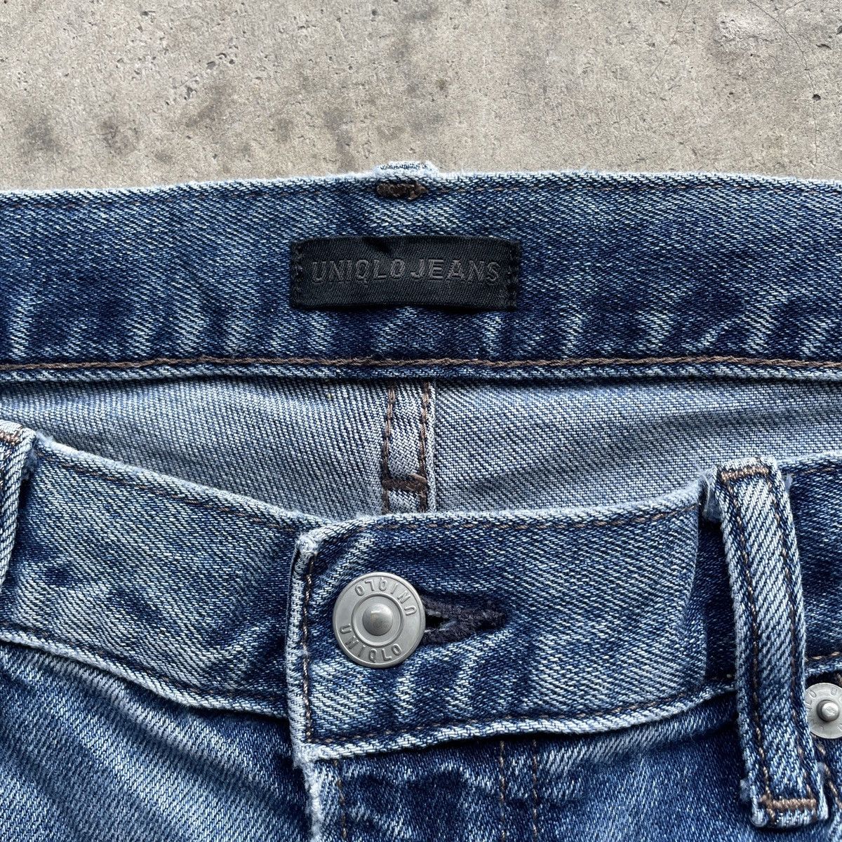Japanese Brand Vintage Faded Japanese Brand Denim Jeans Pants W33x27.5 Size US 33 - 5 Thumbnail