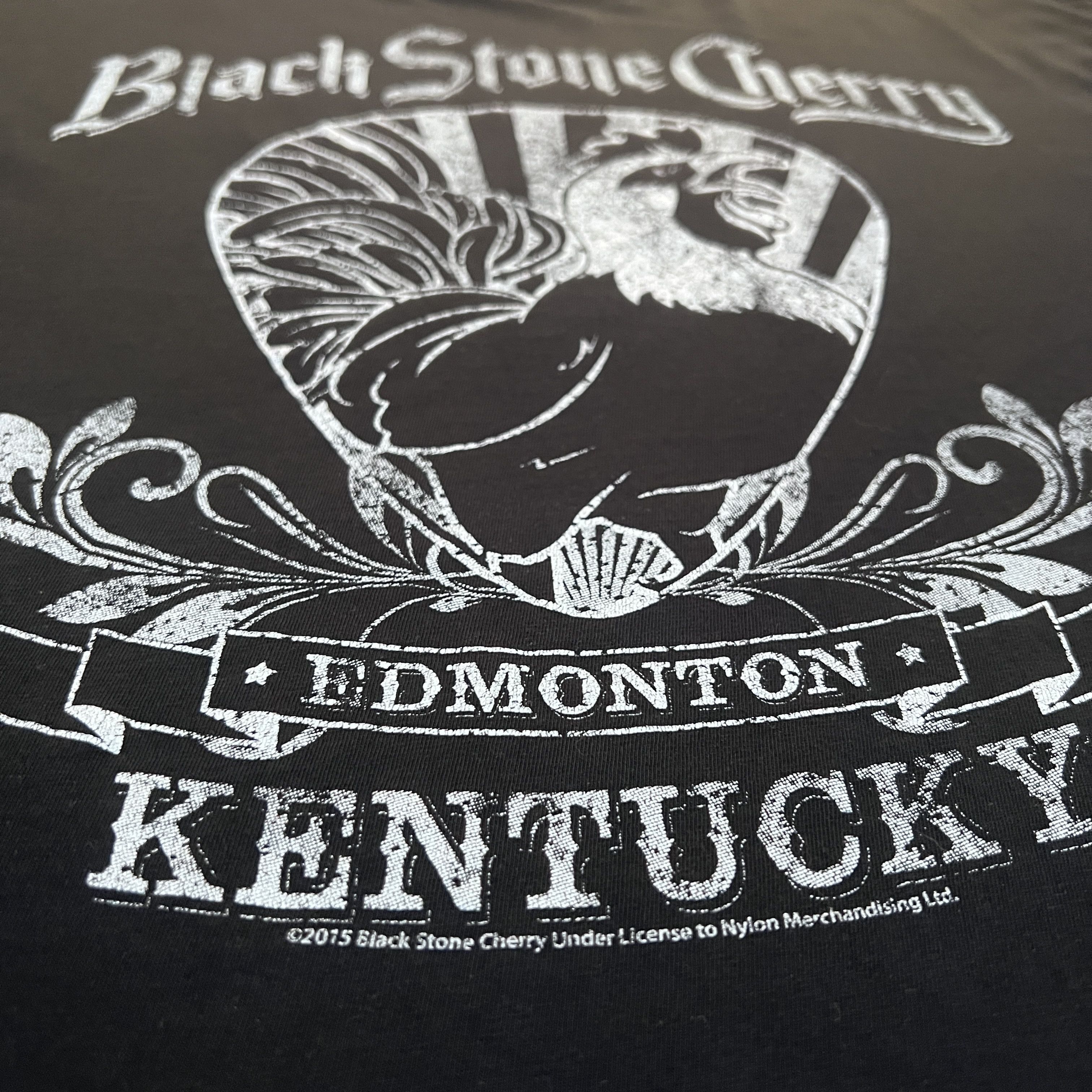 Band Tees 2015 Black Stone Cherry Tour Tee Distressed Faded Thrashed Size US L / EU 52-54 / 3 - 8 Thumbnail