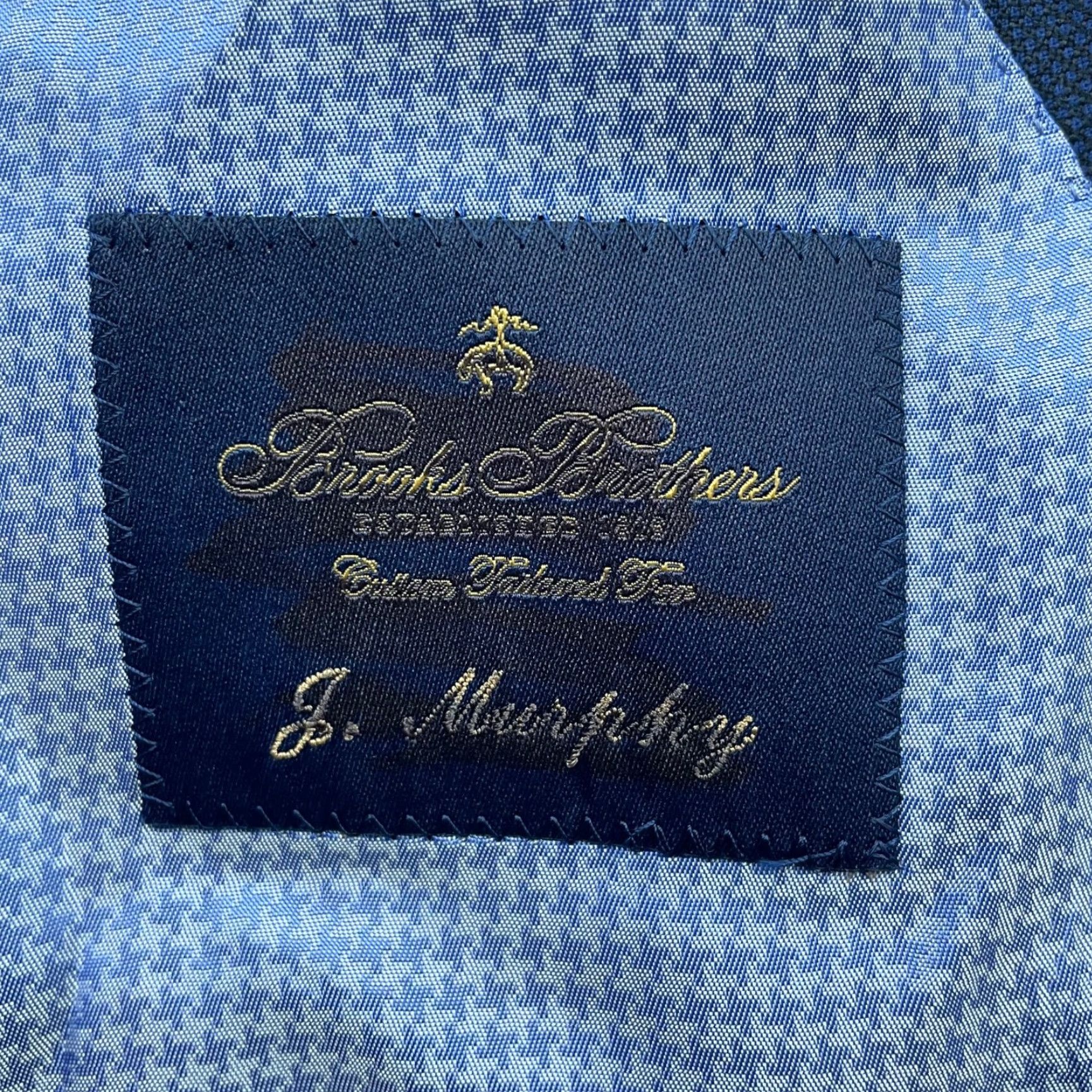 Brooks Brothers Brooks Brothers Blazer Navy 100% Wool 2-Button Single-Breasted Regular Fit Mens 40 Short Vintage No N/A Size 40R - 5 Thumbnail