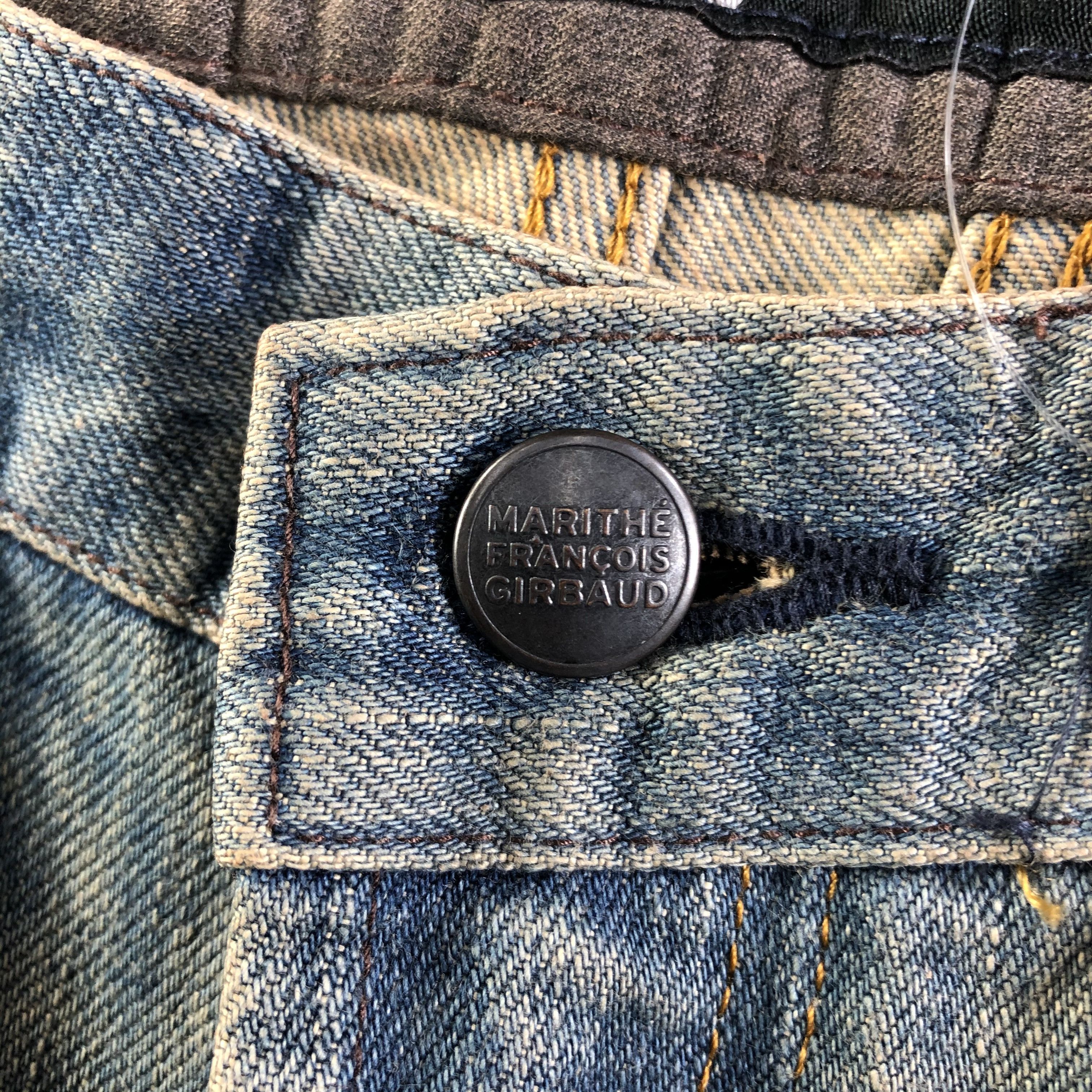 Marithe + Francois Girbaud Marithe Francois Girbaud Patchwork Jeans Rework Size US 32 / EU 48 - 7 Thumbnail