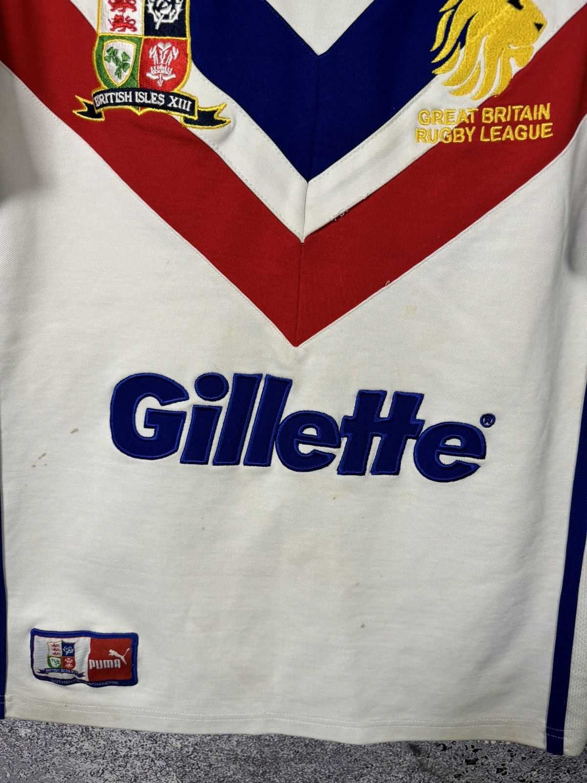 Puma × Vintage GREAT BRITAIN RUGBY LEAGUE BRITISH ISLES 2007 rugby JERSEY Size US S / EU 44-46 / 1 - 6 Thumbnail