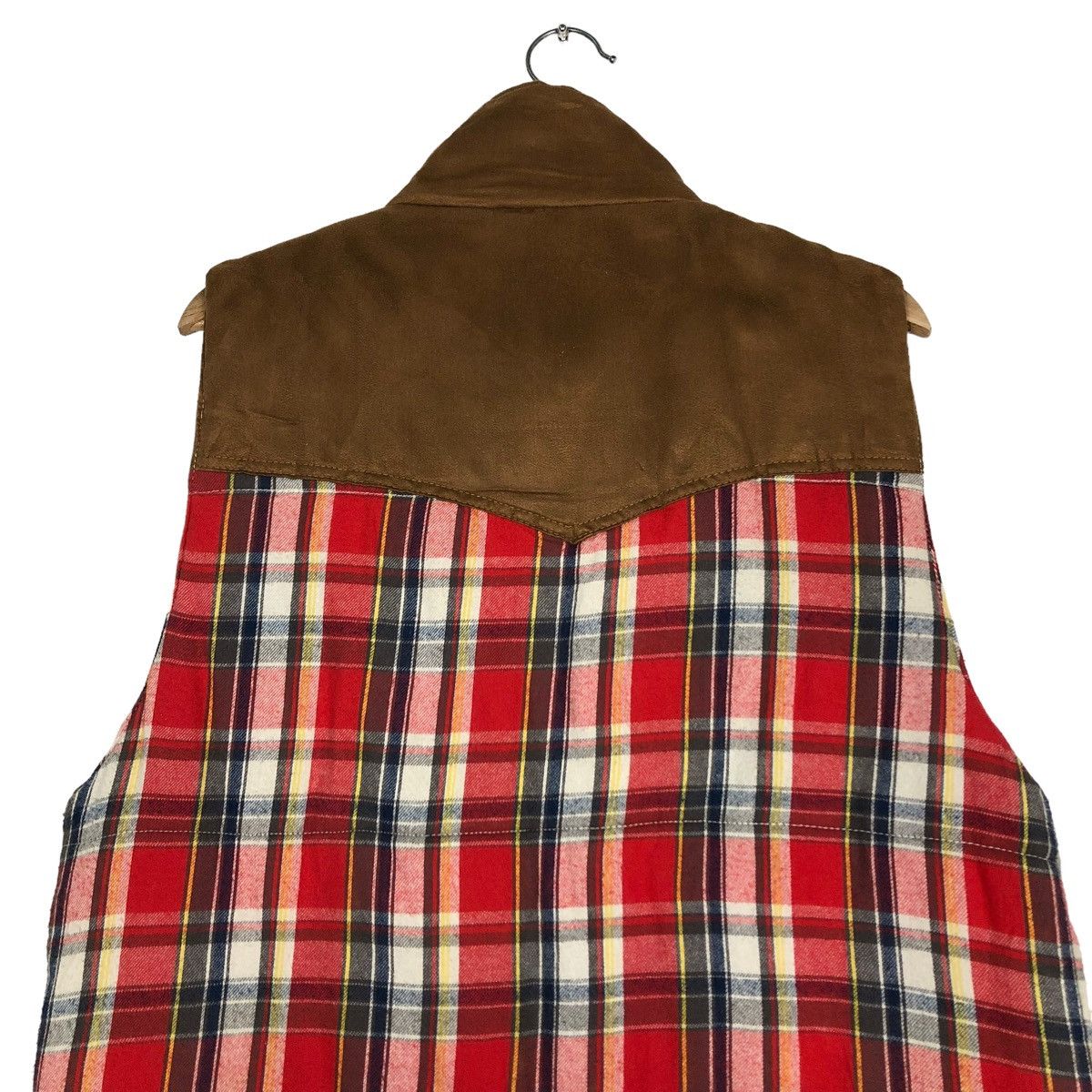 Japanese Brand 🔥VINTAGE TANK TOP PUFFER TARTAN DESIGN BOBSON USA Size US L / EU 52-54 / 3 - 9 Thumbnail