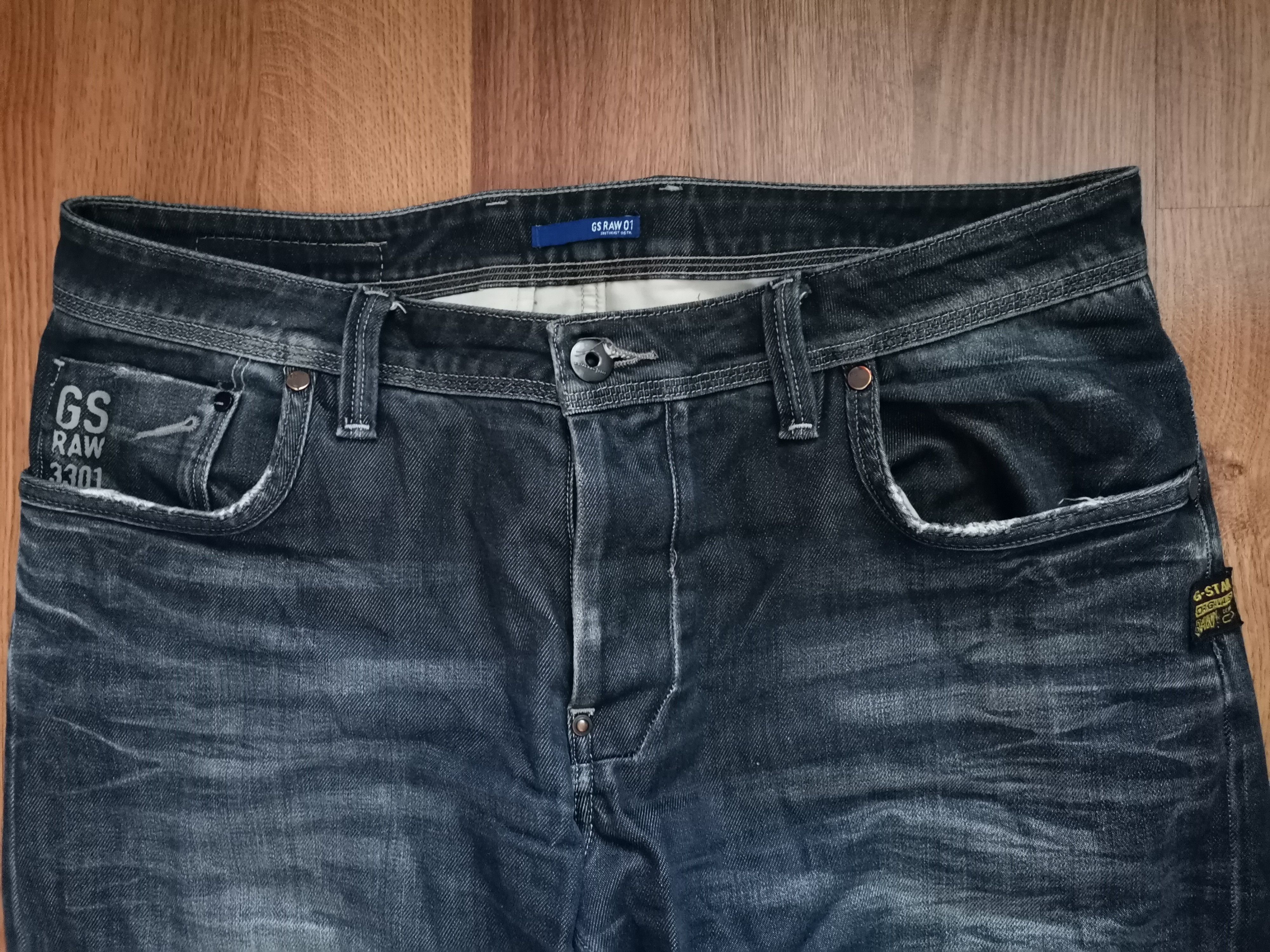 G-Star × Vintage Vintage G-Star Raw Distressed Jeans Size US 34 / EU 50 - 2 Thumbnail