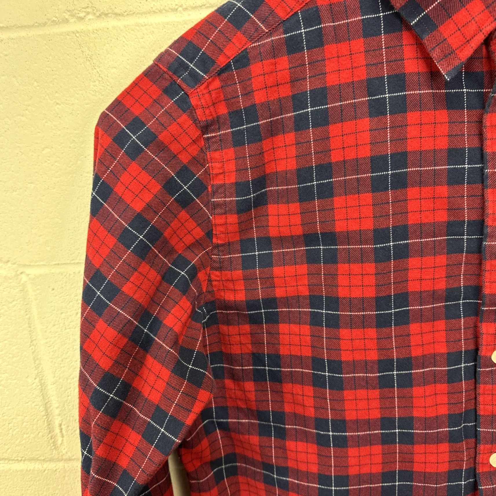 UNTUCKit UNTUCKit Daumas Shirt Mens XL Flannel Button-Up Red Check Casual Workwear Preppy 90s Style Mens XL Size US XL / EU 56 / 4 - 4 Thumbnail